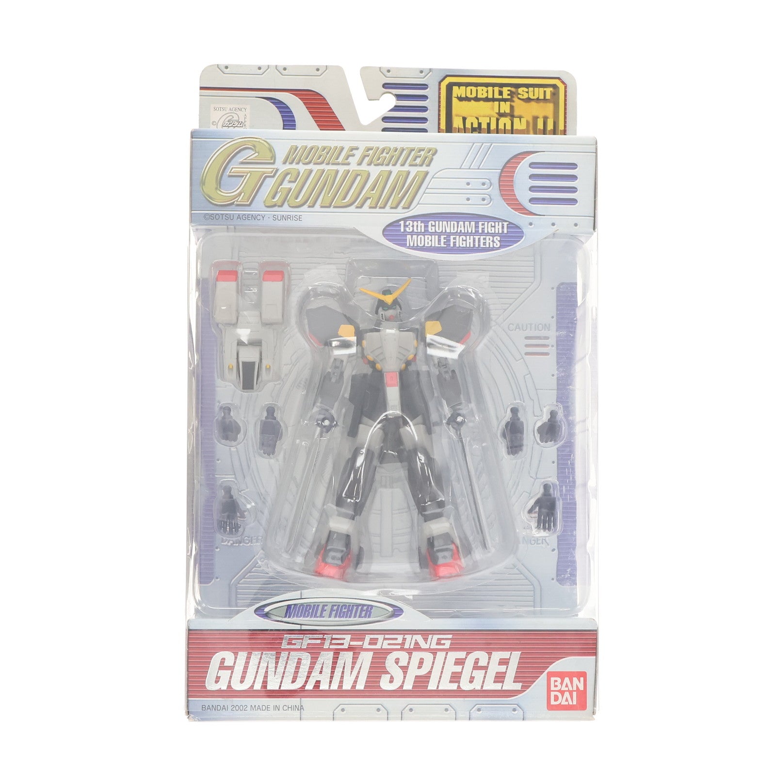【中古即納】[FIG] MS IN ACTION!!(モビルスーツ・イン・アクション) GF13-021NG ガンダムシュピーゲル 機動武闘伝Gガンダム 完成品 可動フィギュア バンダイ(20020831)
