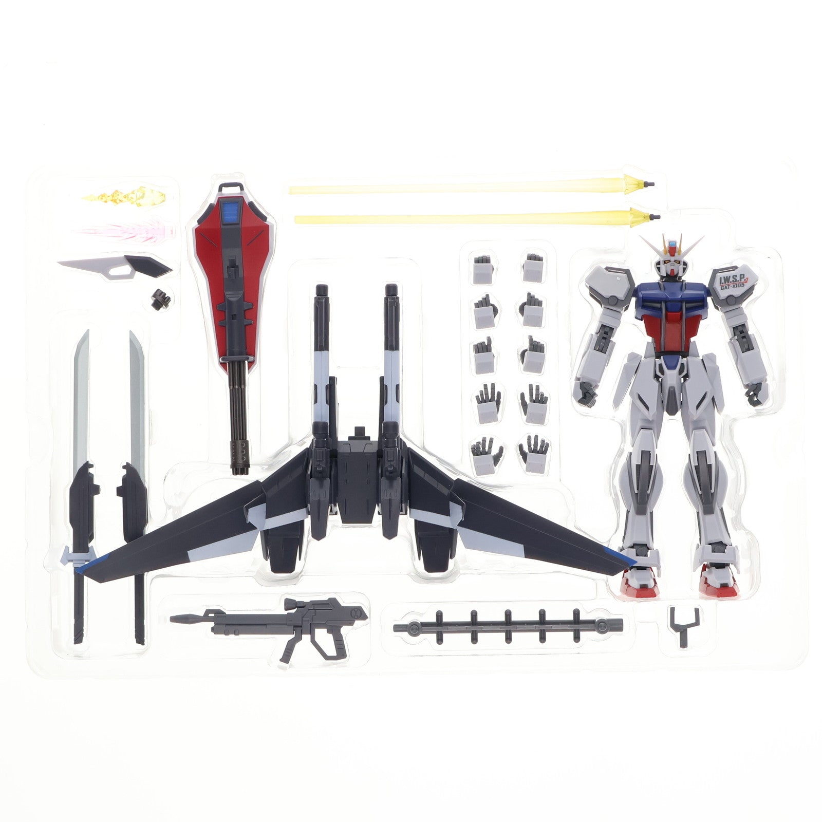 【中古即納】[FIG] 魂ウェブ商店限定 ROBOT魂(SIDE MS) GAT-X105 ストライクガンダム(再生機)+I.W.S.P. ver. A.N.I.M.E. 機動戦士ガンダムSEED C.E.73 Δ ASTRAY(シード コズミック・イラ73 デルタ アストレイ) 完成品 可動フィギュア バンダイスピリッツ(20250516)