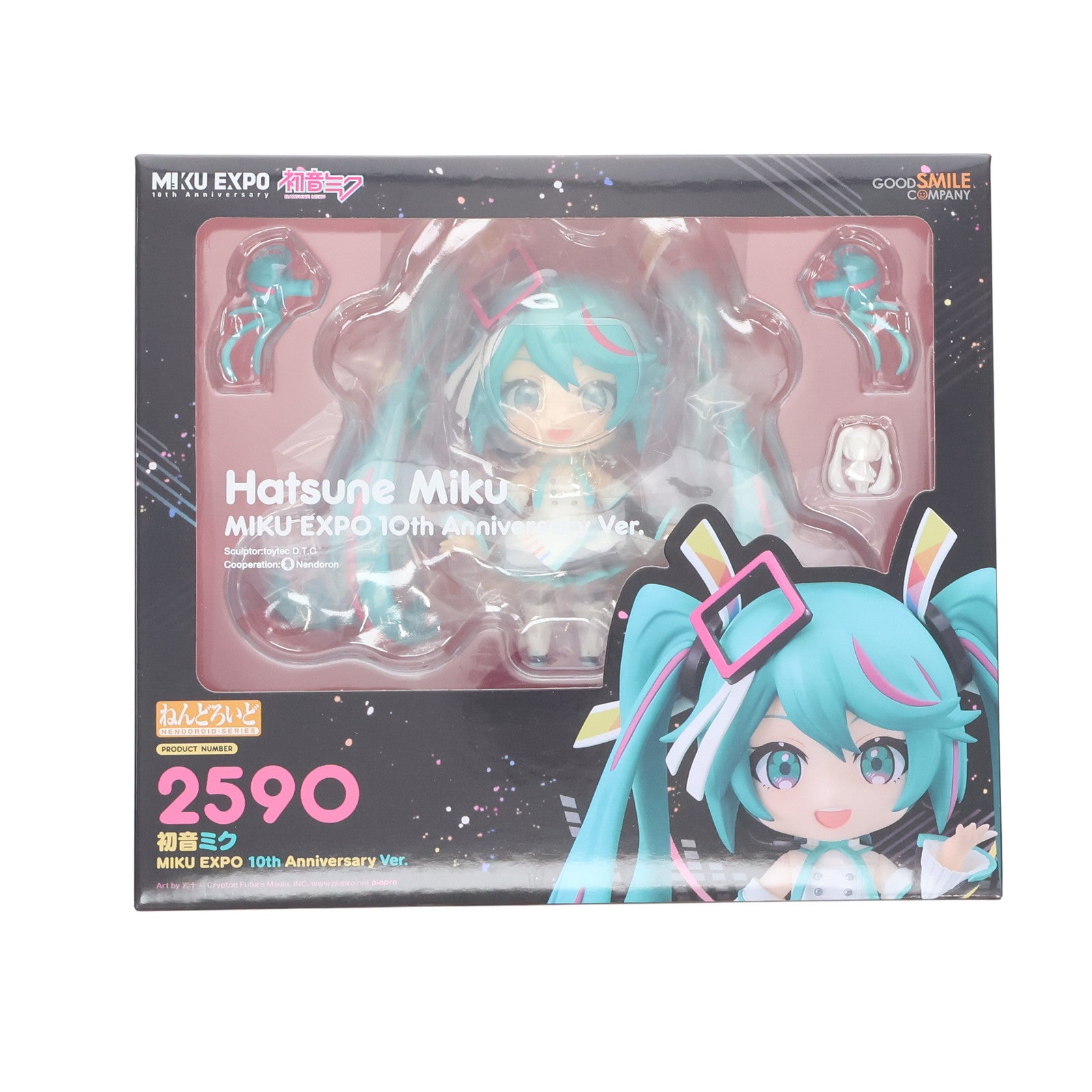 【中古即納】[FIG] グッドスマイルカンパニー公式ショップ限定 ねんどろいど 2590 初音ミク MIKU EXPO 10th Anniversary Ver. キャラクター・ボーカル・シリーズ01 初音ミク 完成品 可動フィギュア グッドスマイルカンパニー(20250430)