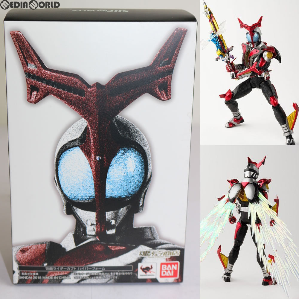 【中古即納】[FIG] 魂ウェブ商店限定 S.H.Figuarts(フィギュアーツ) 真骨彫製法 仮面ライダーカブト ハイパーフォーム 完成品 可動フィギュア バンダイ(20180228)