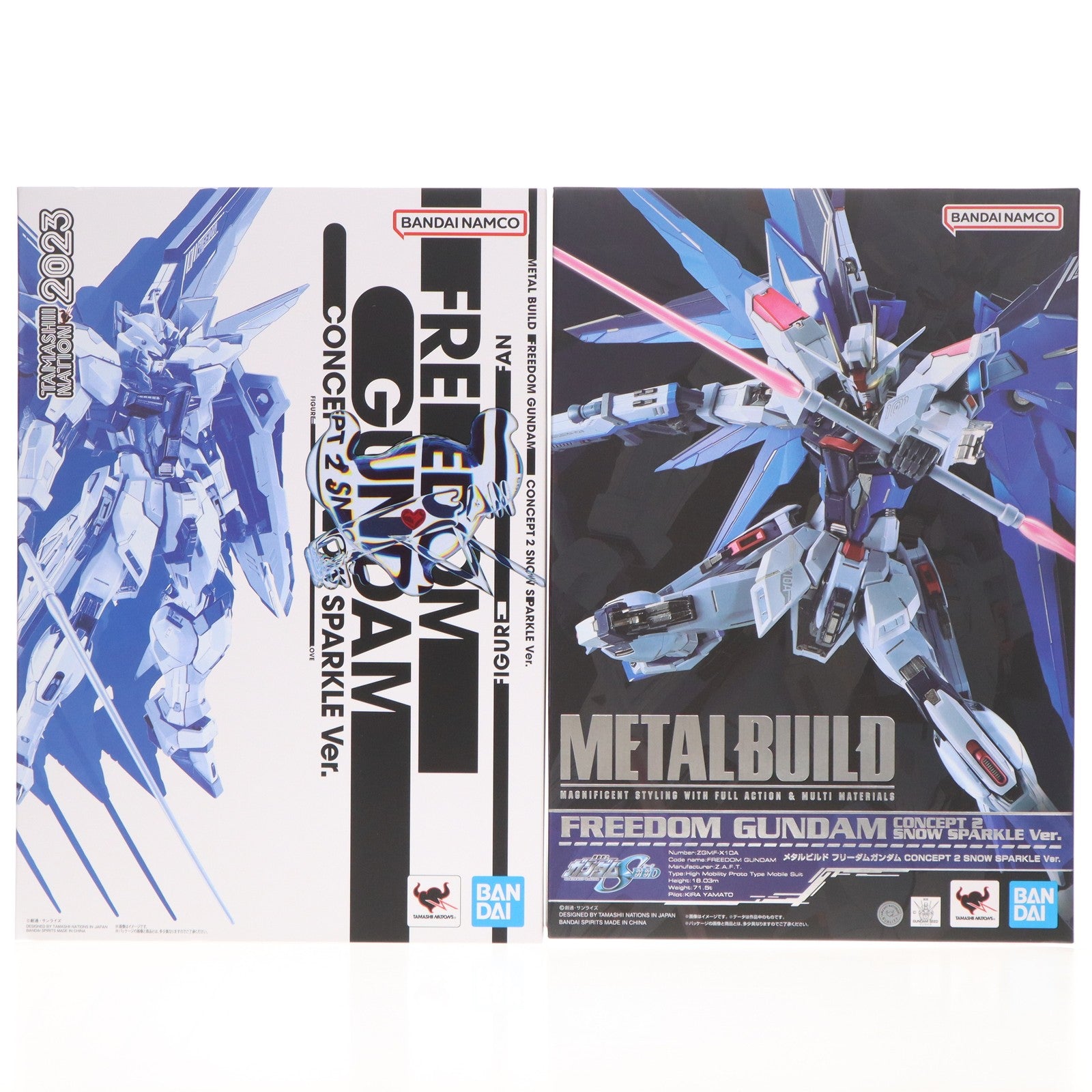 【中古即納】[FIG] METAL BUILD フリーダムガンダム CONCEPT 2 SNOW SPARKLE Ver. 機動戦士ガンダムSEED(シード) 完成品 可動フィギュア TAMASHII NATION 2023&事後通販限定 バンダイスピリッツ(20231117)