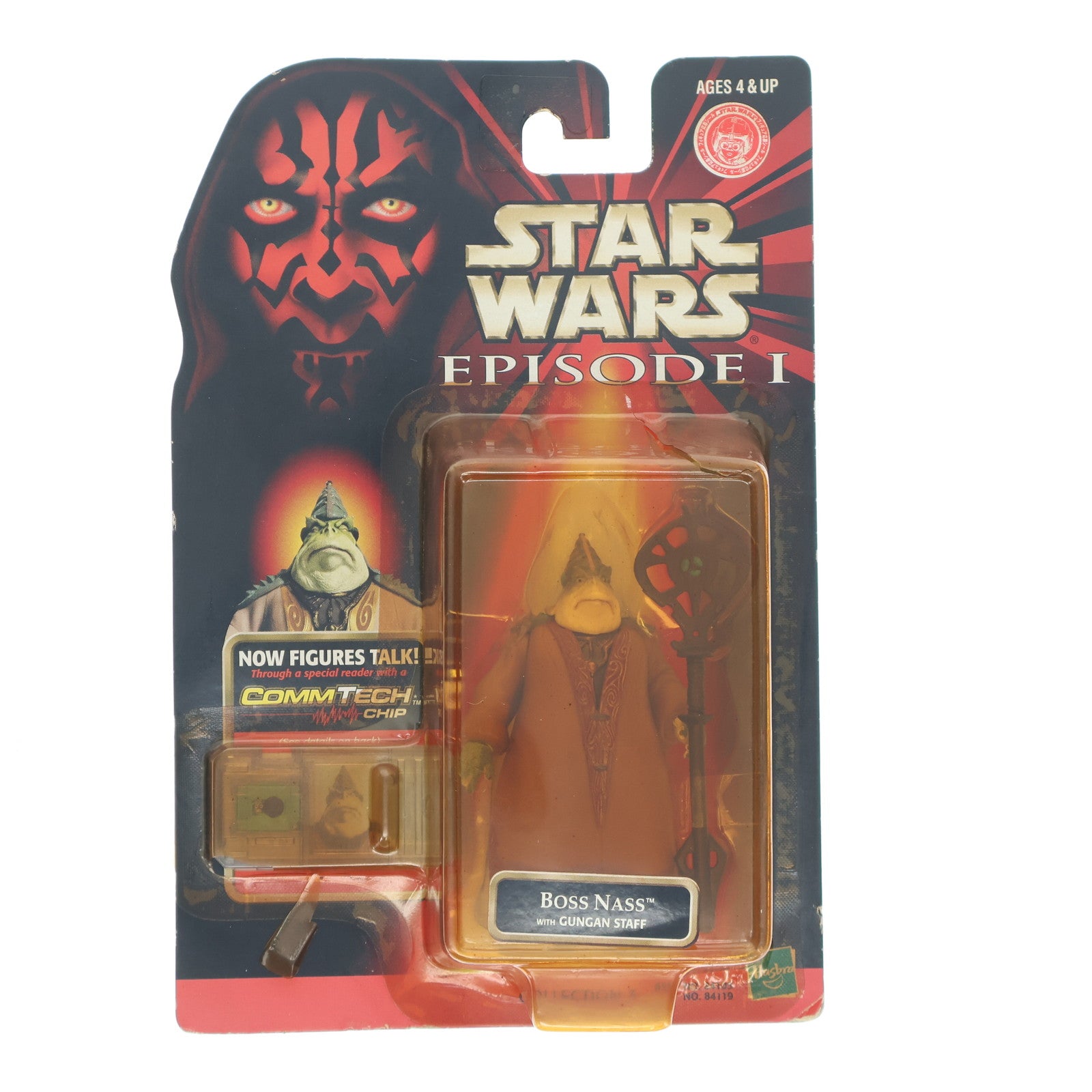 【中古即納】[FIG] スター・ウォーズ コムテック ベーシックフィギュア ボス・ナス STAR WARS エピソード1/ファントム・メナス 完成品 可動フィギュア(84119) トミー(19981231)