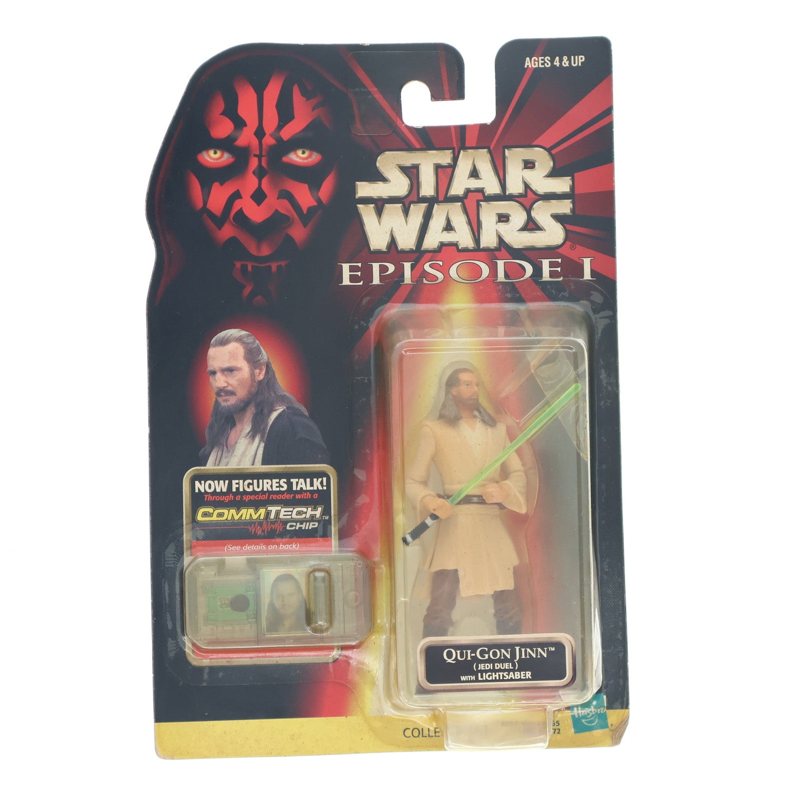 【中古即納】[FIG] スター・ウォーズ コムテックフィギュア クワイ=ガン・ジン STAR WARS エピソード1/ファントム・メナス 完成品 可動フィギュア(84072) トミー(19981231)