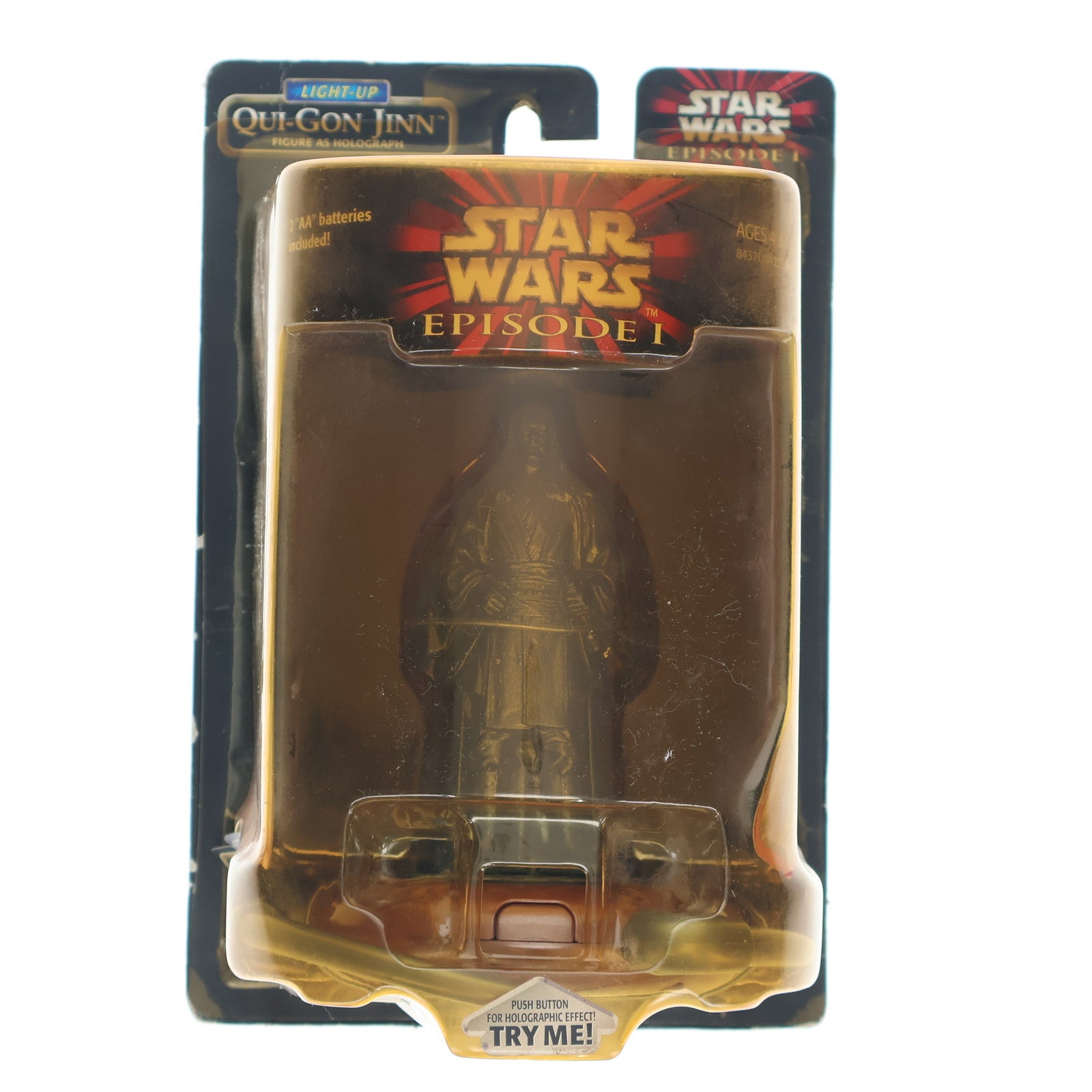 【中古即納】[FIG] クワイ=ガン・ジン ライトアップホログラフフィギュア STAR WARS(スター・ウォーズ) エピソード1/ファントム・メナス 完成品 フィギュア トミー(19991231)