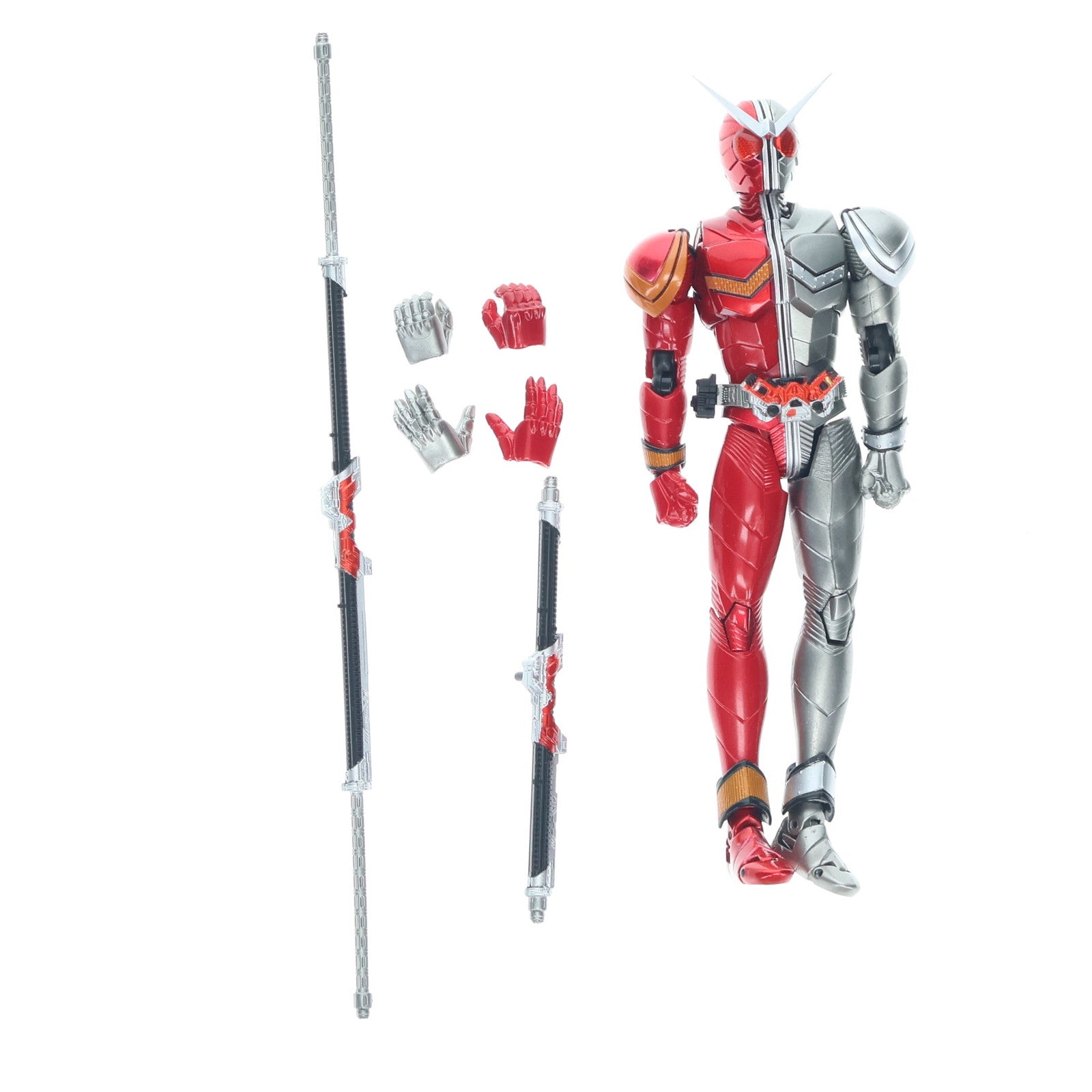 【中古即納】[FIG] S.H.Figuarts(フィギュアーツ) 仮面ライダーW(ダブル) ヒートメタル 完成品 可動フィギュア バンダイ(20100320)
