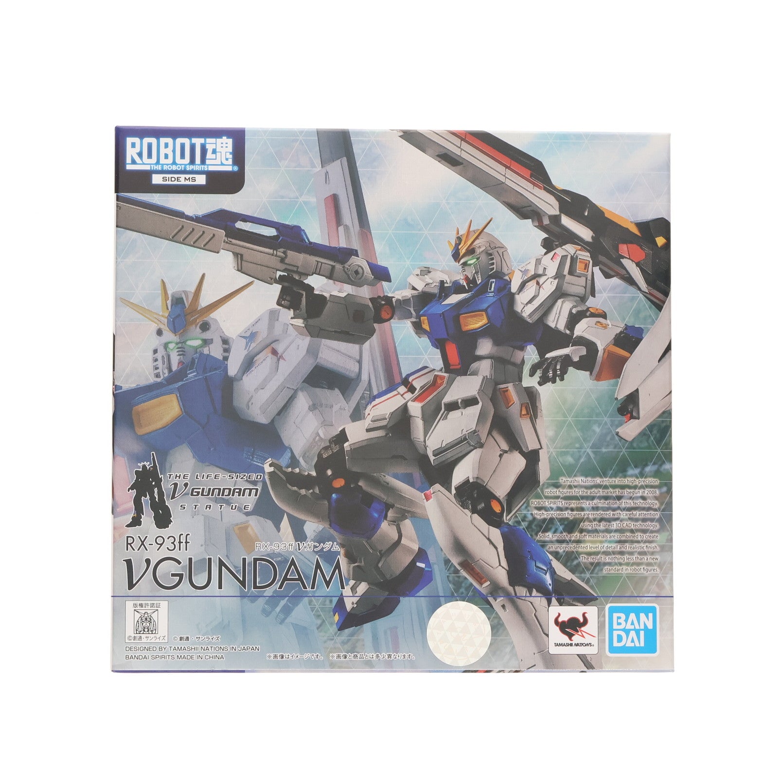 【中古即納】[FIG] ROBOT魂(SIDE MS) RX-93ff νガンダム 機動戦士ガンダム 逆襲のシャア 実物大νガンダム立像 完成品 可動フィギュア GUNDAM SIDE-F&魂ウェブ商店限定 バンダイスピリッツ(20220531)
