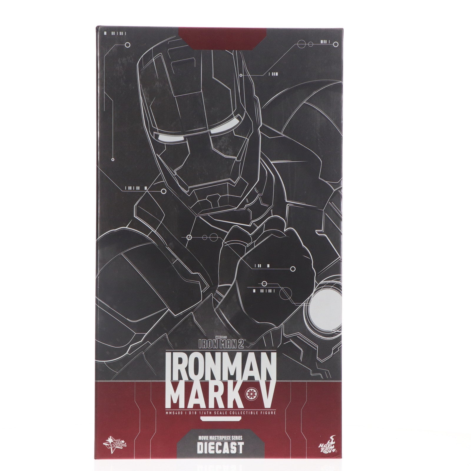 【中古即納】[FIG] (再販) ムービー・マスターピース DIECAST アイアンマン・マーク5 アイアンマン2 1/6 完成品 可動フィギュア(MM#400D18) ホットトイズ(20220630)