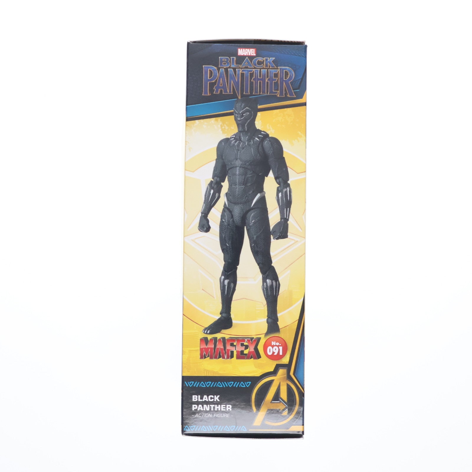 【中古即納】[FIG] マフェックス No.091 MAFEX BLACK PANTHER(ブラックパンサー) 完成品 可動フィギュア メディコム・トイ(20191002)