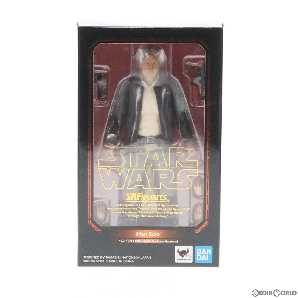 【中古即納】[FIG] S.H.Figuarts(フィギュアーツ) ハン・ソロ(STAR WARS: The Force Awakens) スター・ウォーズ/フォースの覚醒 完成品 可動フィギュア バンダイスピリッツ(20191220)