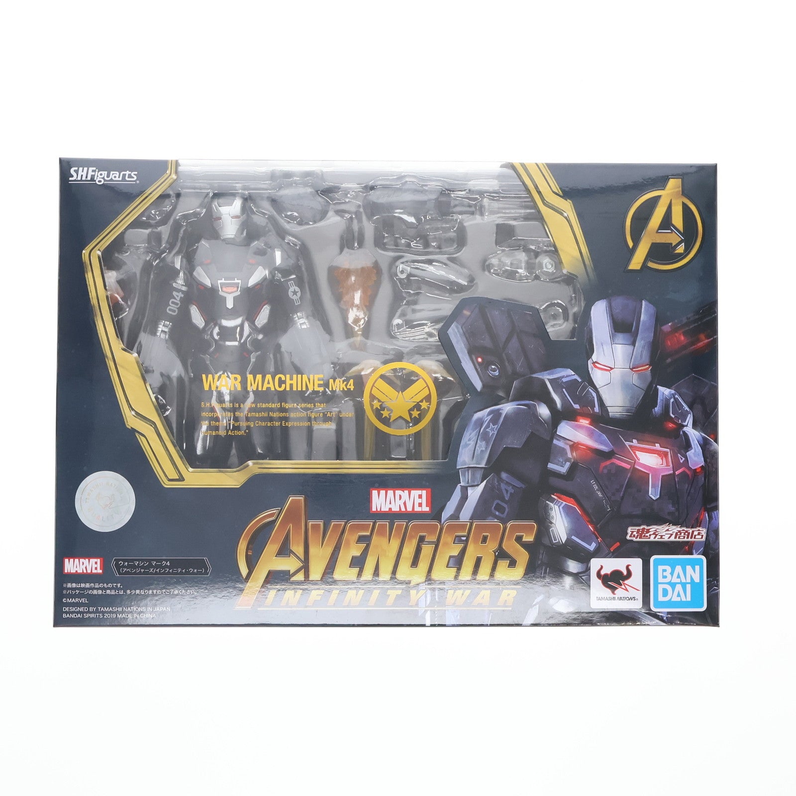 【中古即納】[FIG] 魂ウェブ商店限定 S.H.Figuarts(フィギュアーツ) ウォーマシン マーク4(アベンジャーズ/インフィニティ・ウォー) 完成品 可動フィギュア バンダイスピリッツ(20190430)