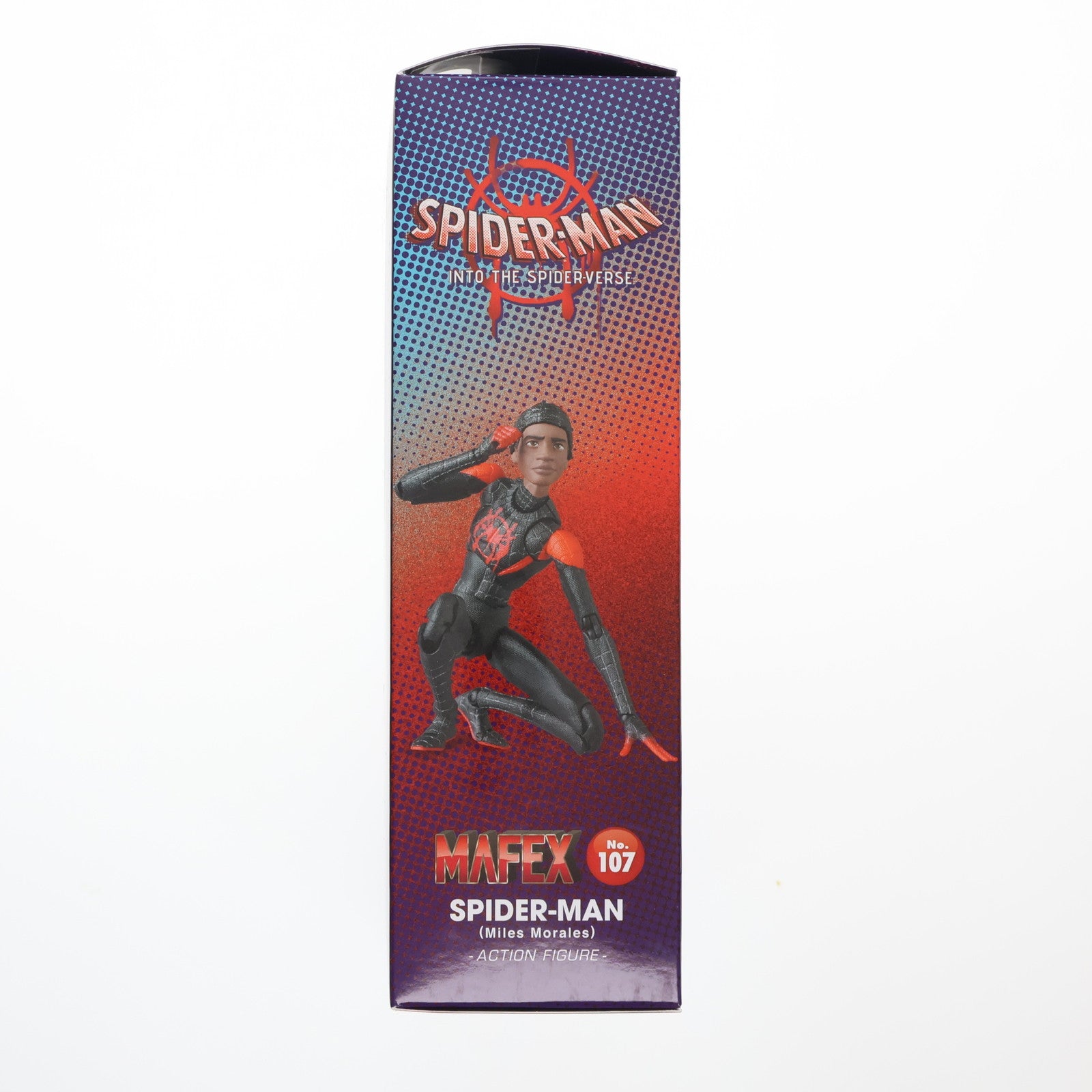 【中古即納】[FIG] マフェックス No.107 MAFEX SPIDER-MAN(Miles Morales)(スパイダーマン マイルス・モラレス) SPIDER-MAN:INTO THE SPIDER-VERSE 完成品 可動フィギュア メディコム・トイ(20201223)