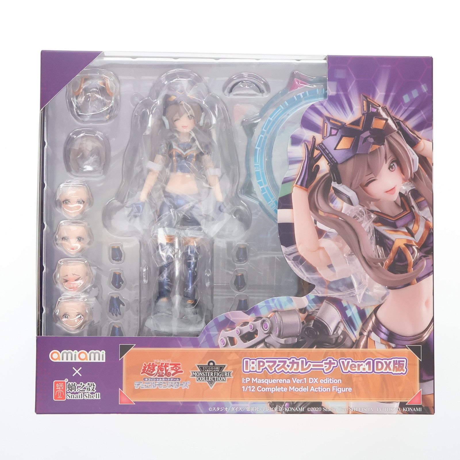 【中古即納】[FIG] KCS・あみあみ限定特典付属 I:Pマスカレーナ Ver.1 DX版 遊戯王カードゲーム モンスターフィギュアコレクション 1/12 完成品 アクションフィギュア あみあみ×蝸之殼Snail Shell(20250914)