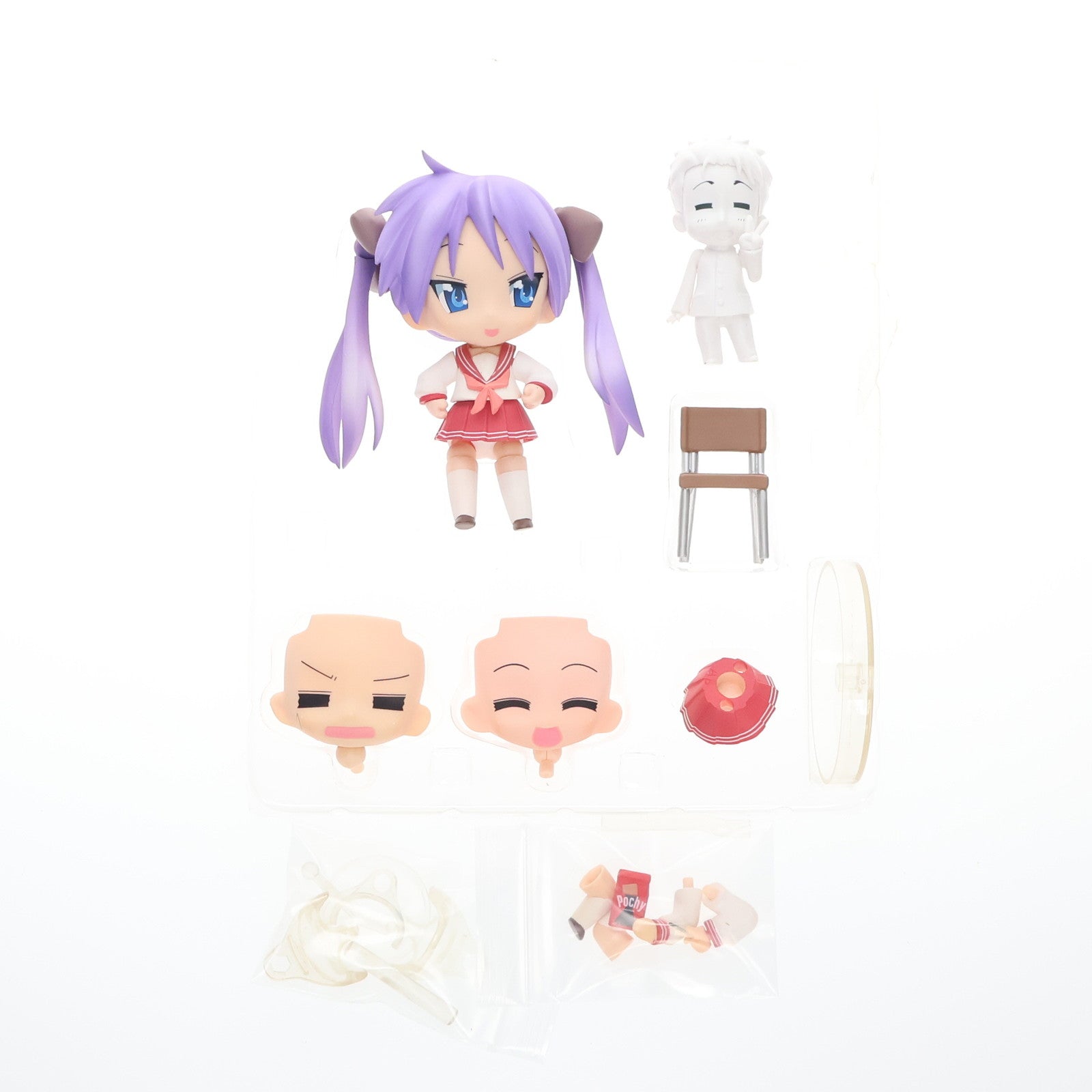 【中古即納】[FIG] ねんどろいど 028c 柊かがみ(キャラアニVer.) TVアニメ らき☆すた 完成品 可動フィギュア キャラアニ/グッドスマイルカンパニー(20080401)