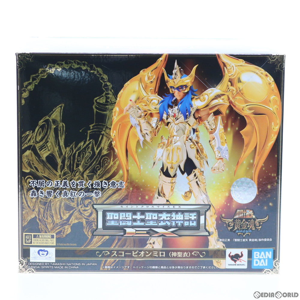 【中古即納】[FIG] (再販) 聖闘士聖衣神話EX スコーピオンミロ(神聖衣) 聖闘士星矢 黄金魂 -soul of gold- 完成品 可動フィギュア バンダイスピリッツ(20200926)