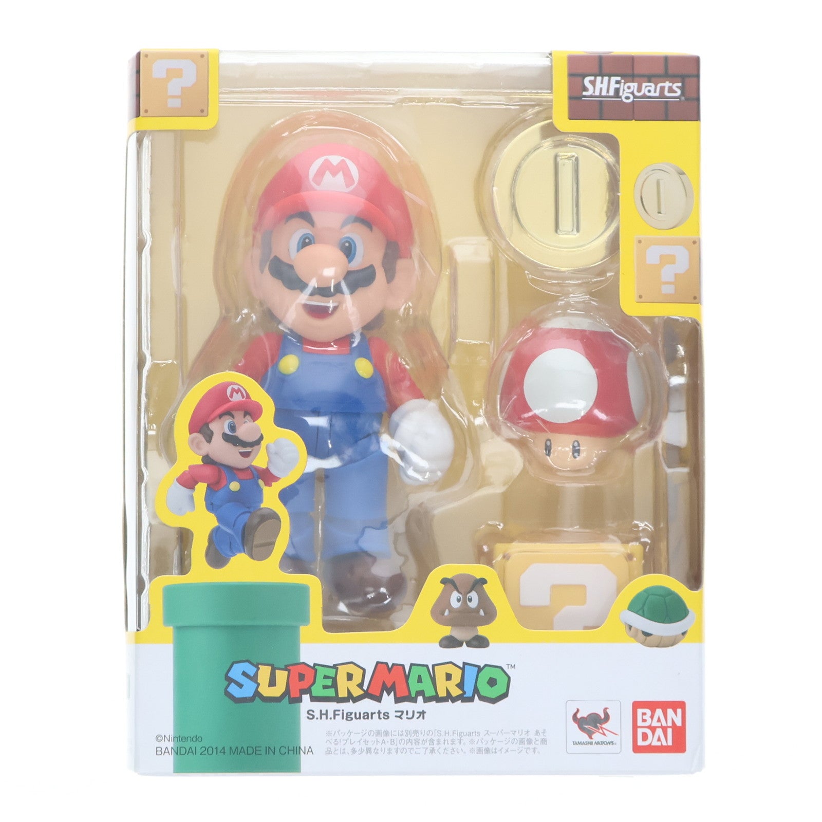 【中古即納】[FIG] (再販) S.H.Figuarts(フィギュアーツ) マリオ スーパーマリオシリーズ 完成品 可動フィギュア バンダイ(20161112)