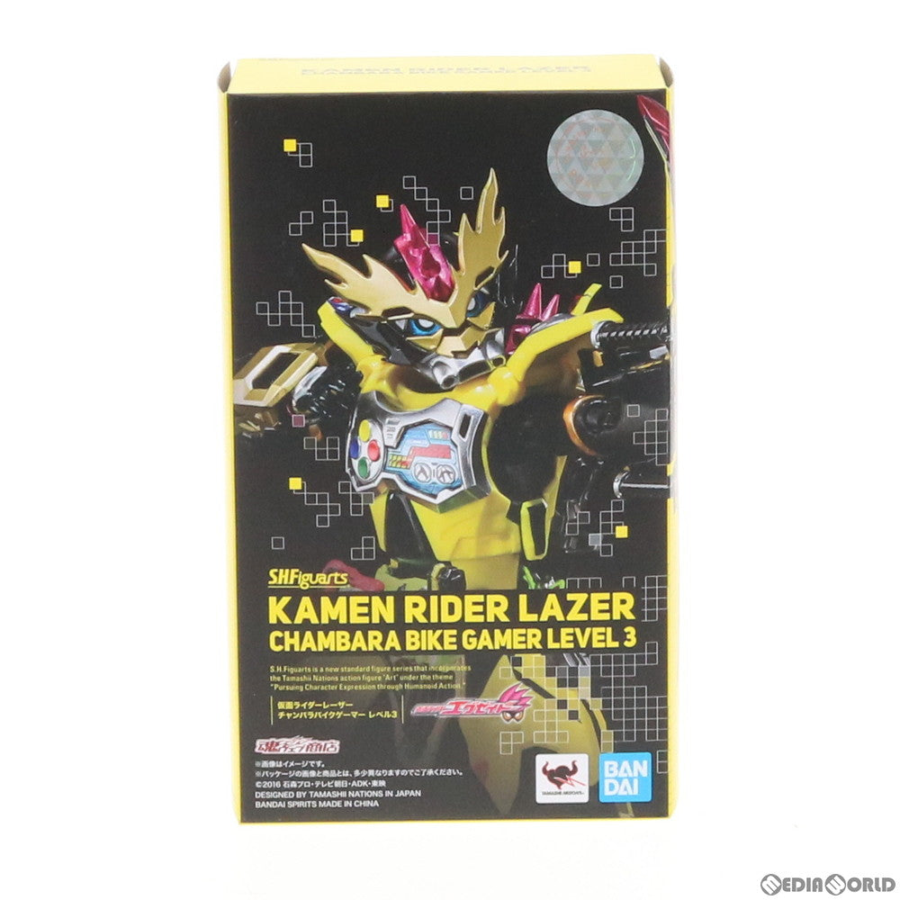 【中古即納】[FIG] 魂ウェブ商店限定 S.H.Figuarts(フィギュアーツ) 仮面ライダーレーザー チャンバラバイクゲーマー レベル3 仮面ライダーエグゼイド 完成品 可動フィギュア バンダイスピリッツ(20190731)