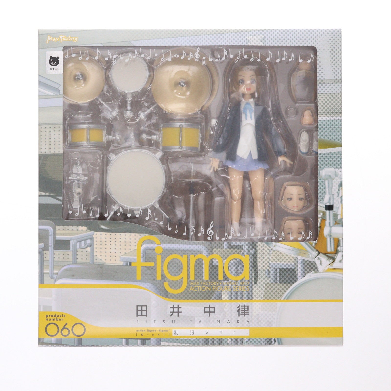 【中古即納】[FIG] figma(フィグマ) 060 田井中律(たいなかりつ) 制服ver. けいおん! 完成品 可動フィギュア マックスファクトリー(20100806)