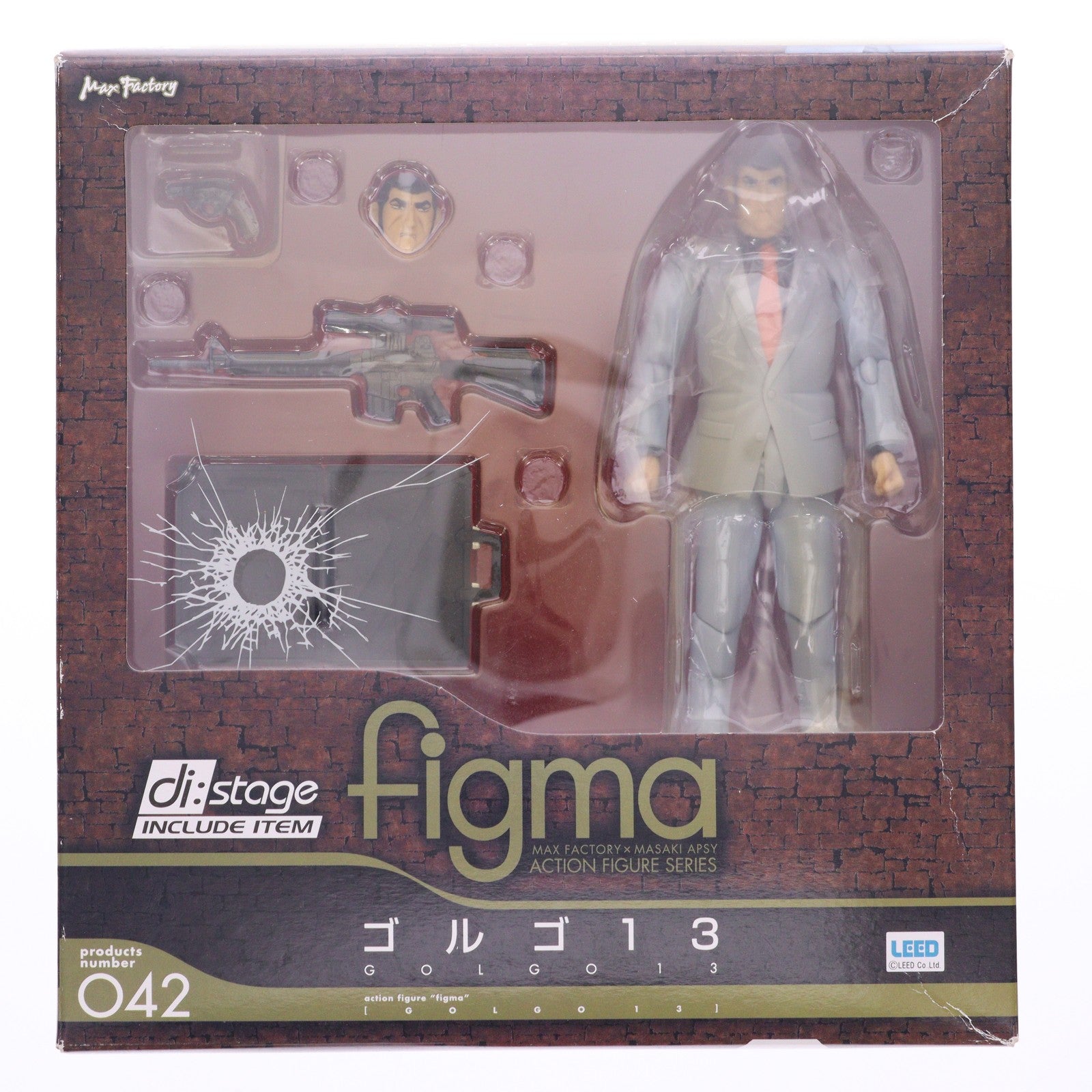 【中古即納】[FIG] figma(フィグマ) 042 ゴルゴ13(ゴルゴサーティン) 完成品 可動フィギュア マックスファクトリー(20090831)