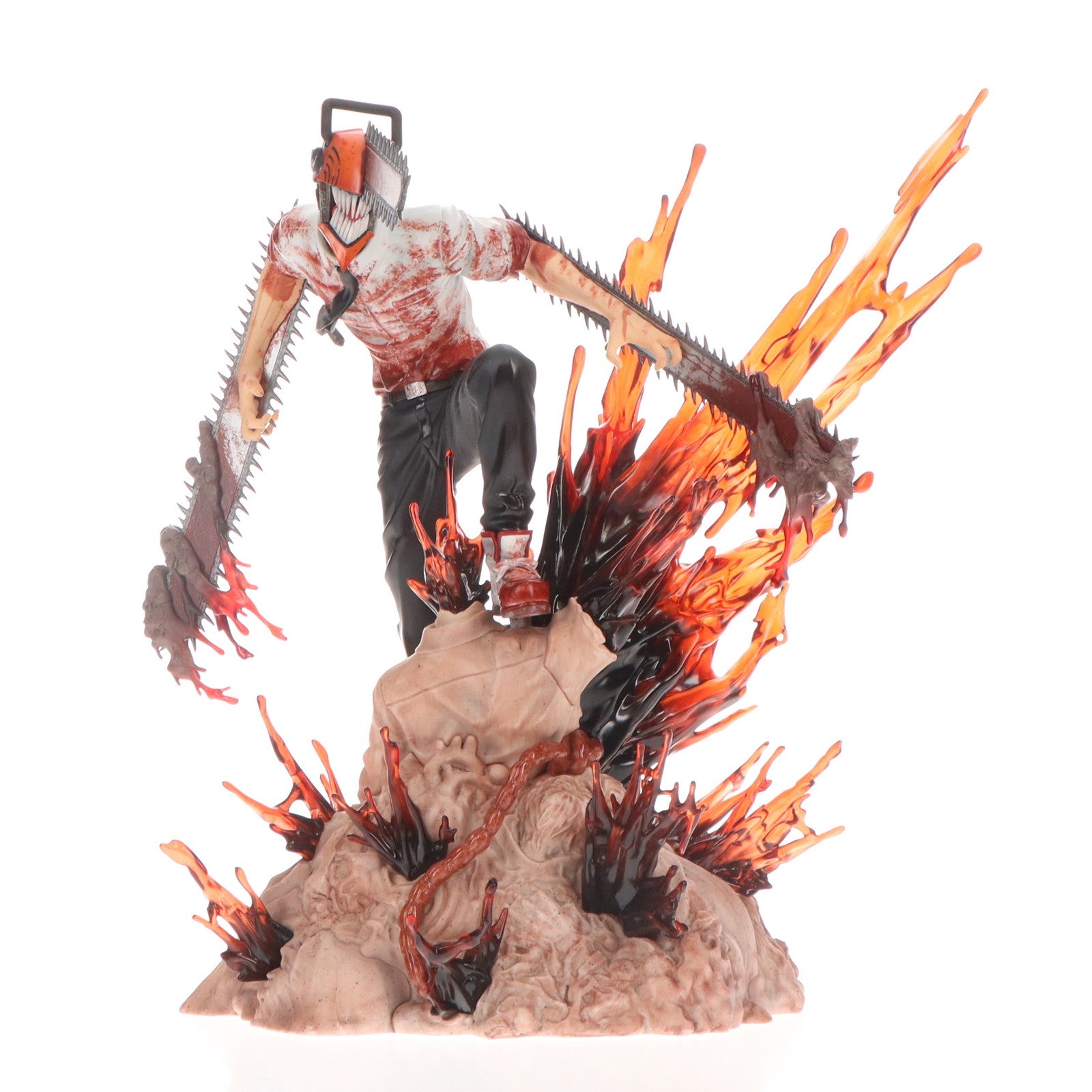 【中古即納】[FIG] eStream Store限定特典付属 SHIBUYA SCRAMBLE FIGURE チェンソーマン 1/7 完成品 フィギュア eStream/アルファサテライト(20230731)