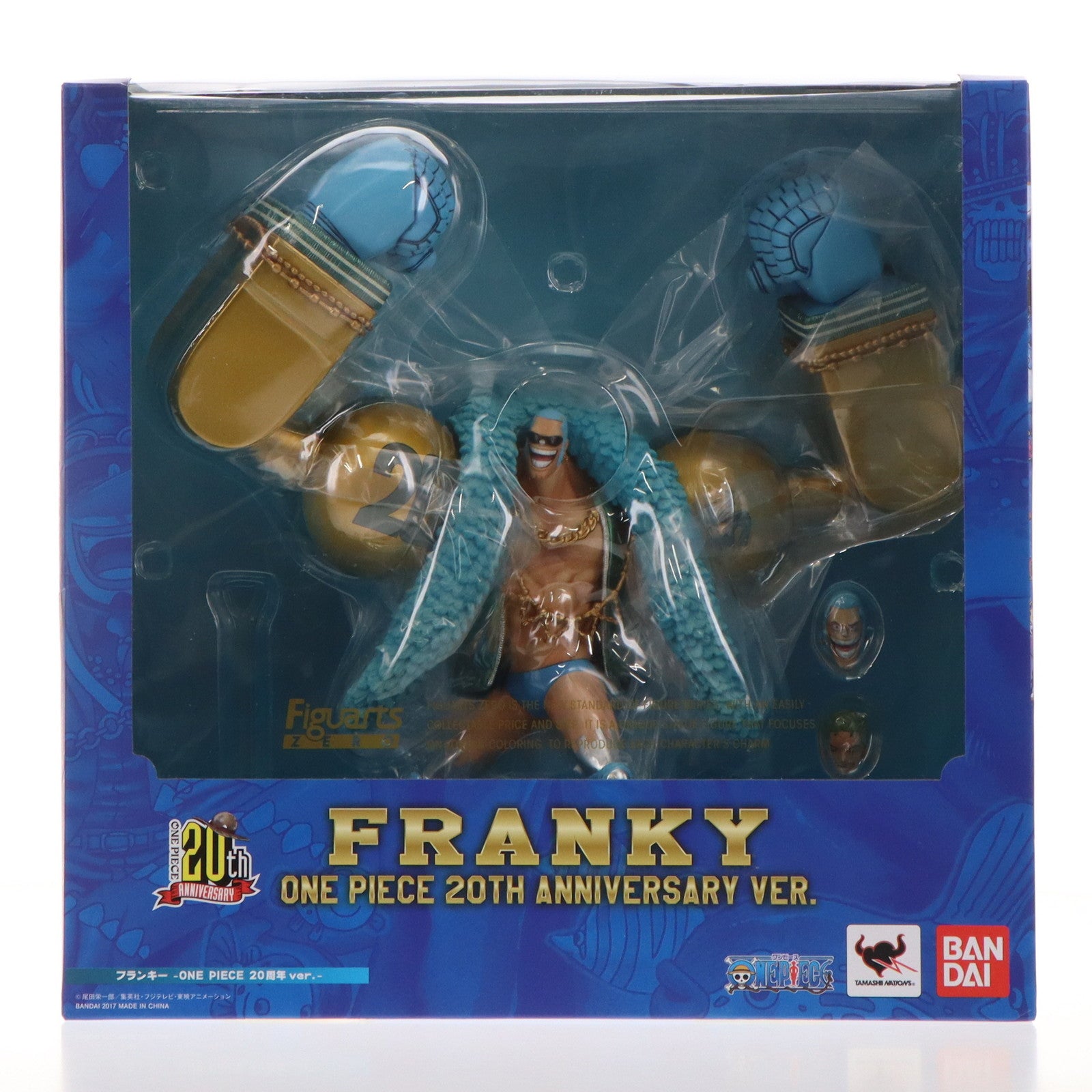 【中古即納】[FIG] フィギュアーツZERO フランキー -ONE PIECE(ワンピース) 20周年 ver.- 完成品 フィギュア バンダイ(20171117)