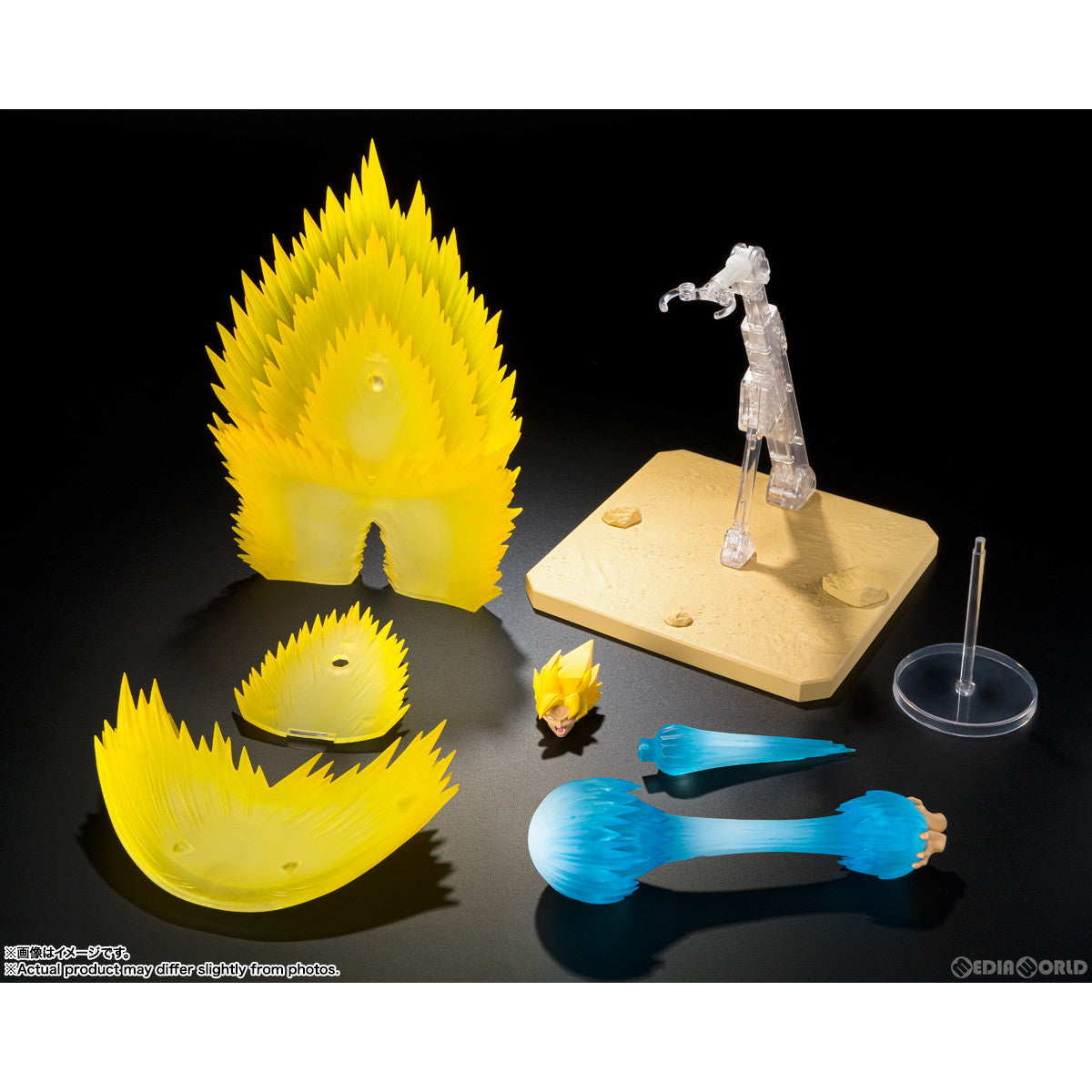 【中古即納】[FIG] S.H.Figuarts(フィギュアーツ) スーパーサイヤ人孫悟空のエフェクトパーツセット-瞬間移動かめはめ波- ドラゴンボールZ フィギュア用アクセサリ バンダイスピリッツ(20240720)