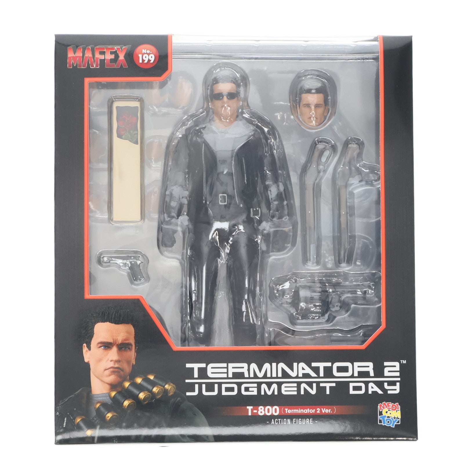 【中古即納】[FIG] マフェックス No.199 MAFEX T-800(T2 Ver.) ターミネーター2 完成品 可動フィギュア メディコム・トイ(20231122)