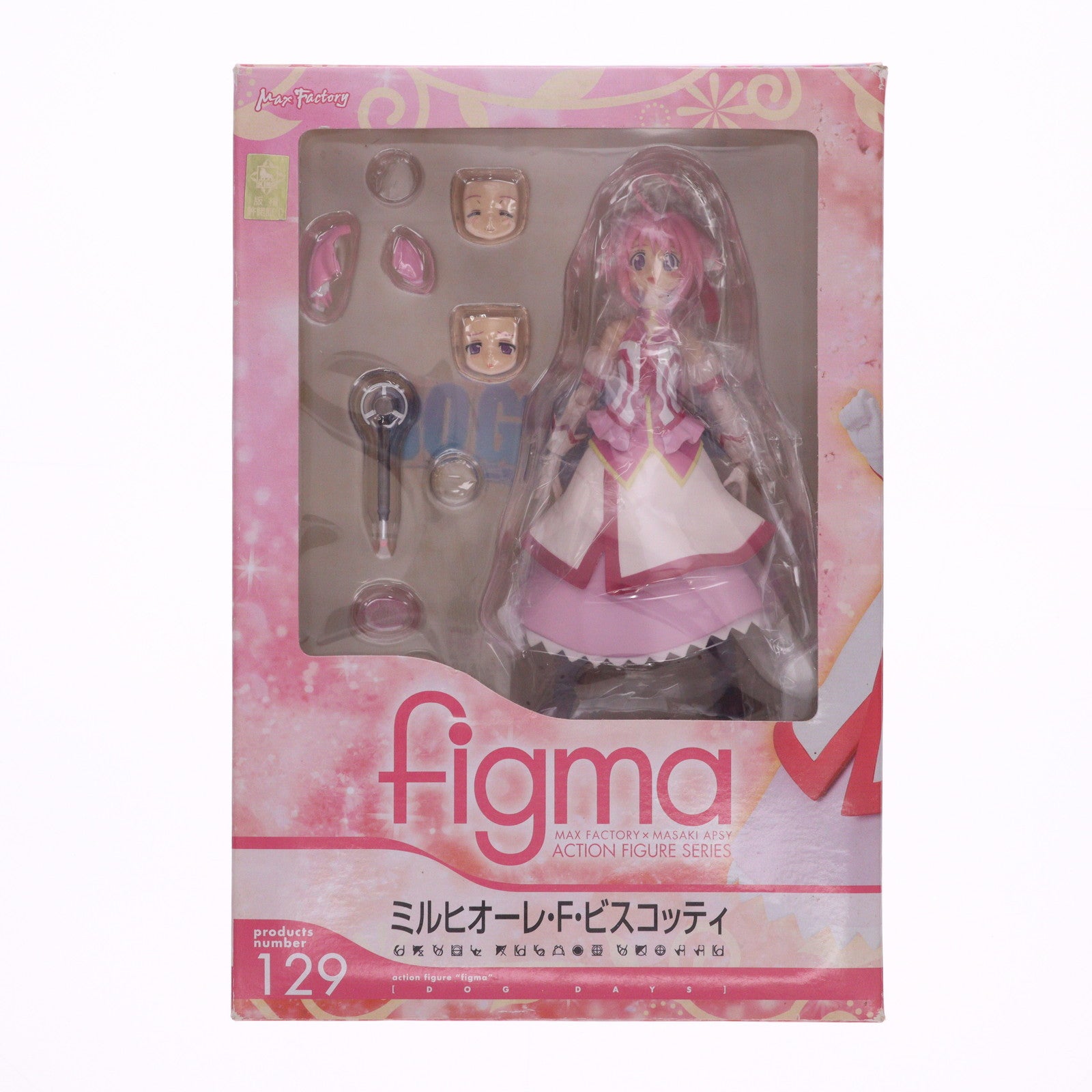 【中古即納】[FIG] figma(フィグマ) 129 ミルヒオーレ・F・ビスコッティ DOG DAYS 完成品 可動フィギュア マックスファクトリー(20120428)