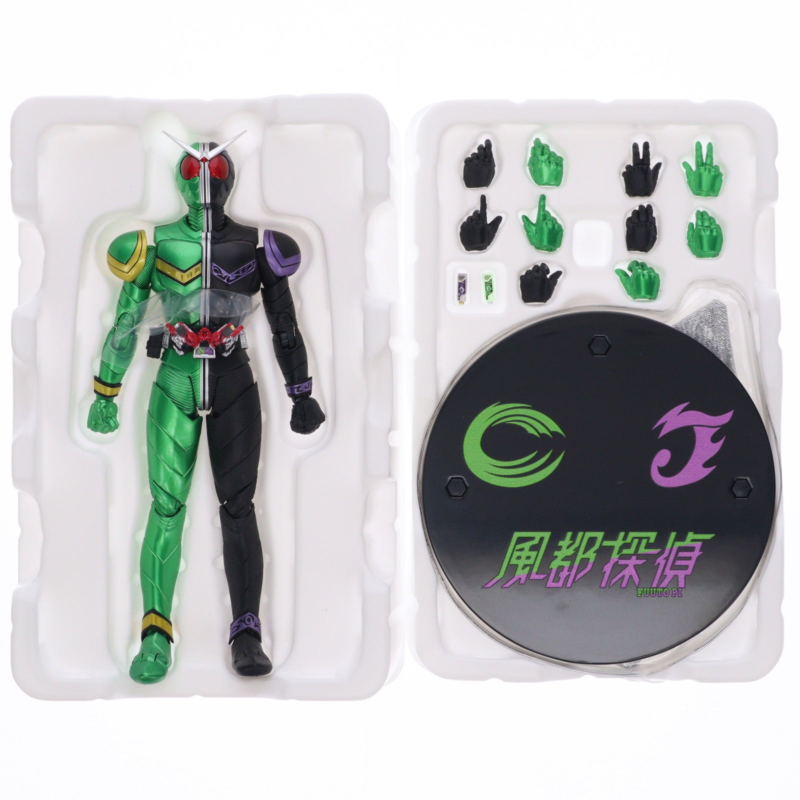 【中古即納】[FIG] (再販) S.H.Figuarts(フィギュアーツ) 真骨彫製法 仮面ライダーW(ダブル) サイクロンジョーカー 風都探偵アニメ化記念 完成品 可動フィギュア バンダイスピリッツ(20250419)