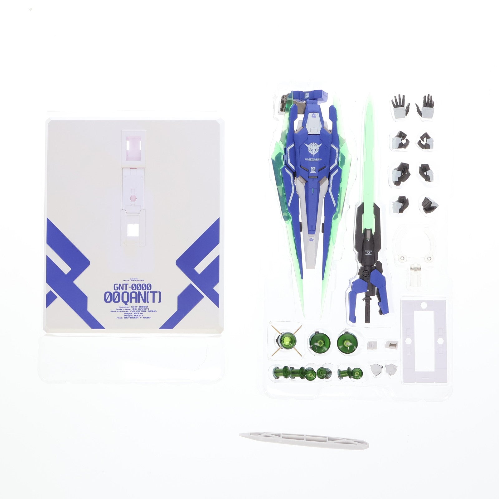 【中古即納】[FIG] METAL BUILD ダブルオークアンタ 劇場版 機動戦士ガンダム00(ダブルオー) -A wakening of the Trailblazer- 完成品 可動フィギュア バンダイ(20171209)