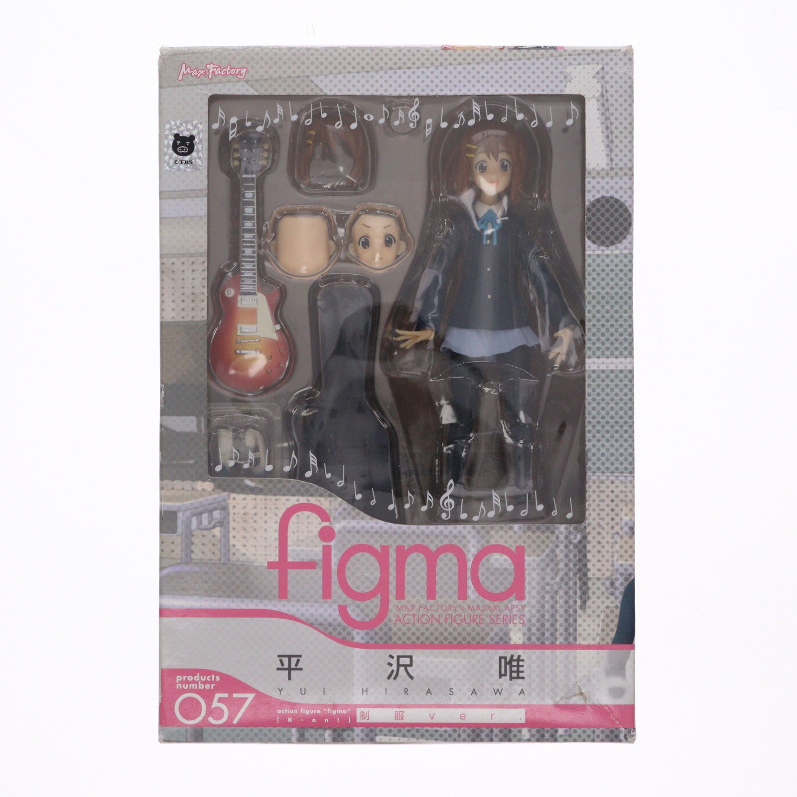 【中古即納】[FIG] figma(フィグマ) 057 平沢唯(ひらさわゆい) 制服Ver. けいおん! 完成品 可動フィギュア マックスファクトリー(20100930)