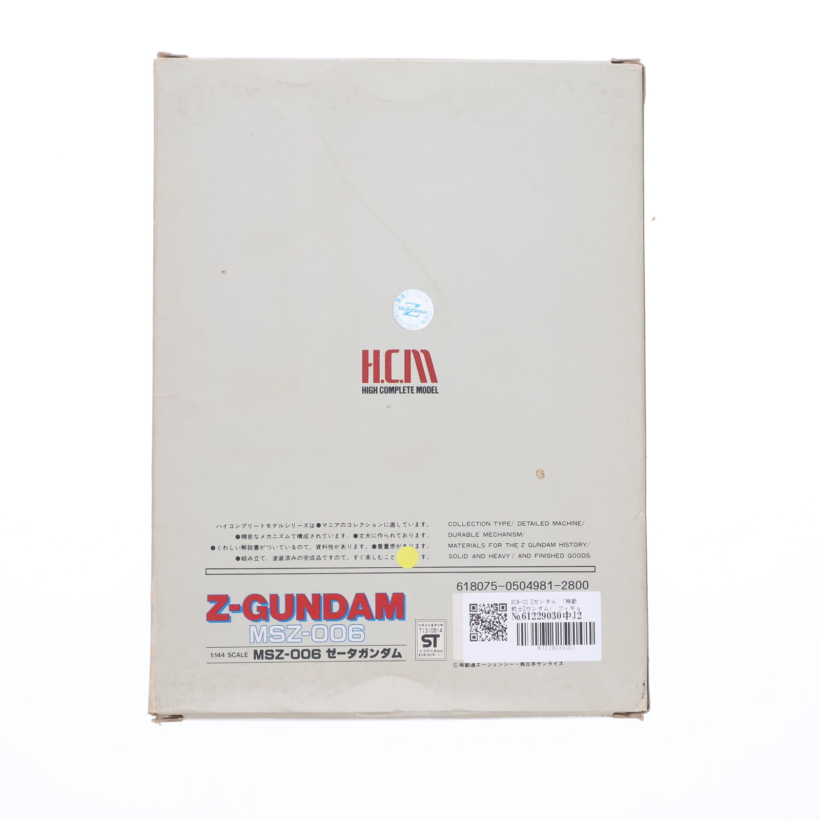 【中古即納】[FIG] HCM-22 Zガンダム 機動戦士Zガンダム 1/144 完成品 可動フィギュア バンダイ(19991231)