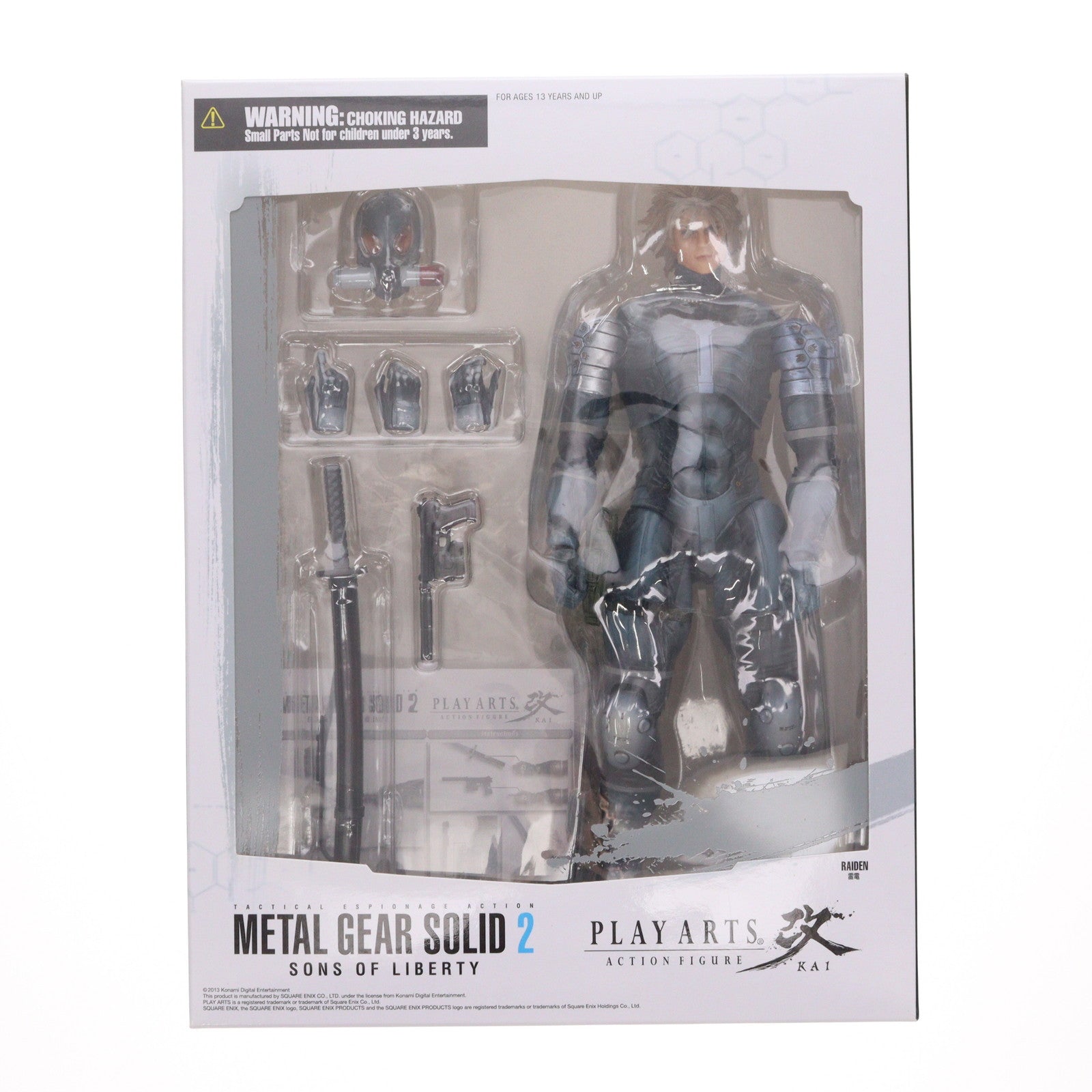 【中古即納】[FIG] PLAY ARTS改(プレイアーツ改) 雷電 METAL GEAR SOLID2 SONS OF LIBERTY(メタルギアソリッド2 サンズ・オブ・リバティ) 完成品 可動フィギュア スクウェア・エニックス(20131206)