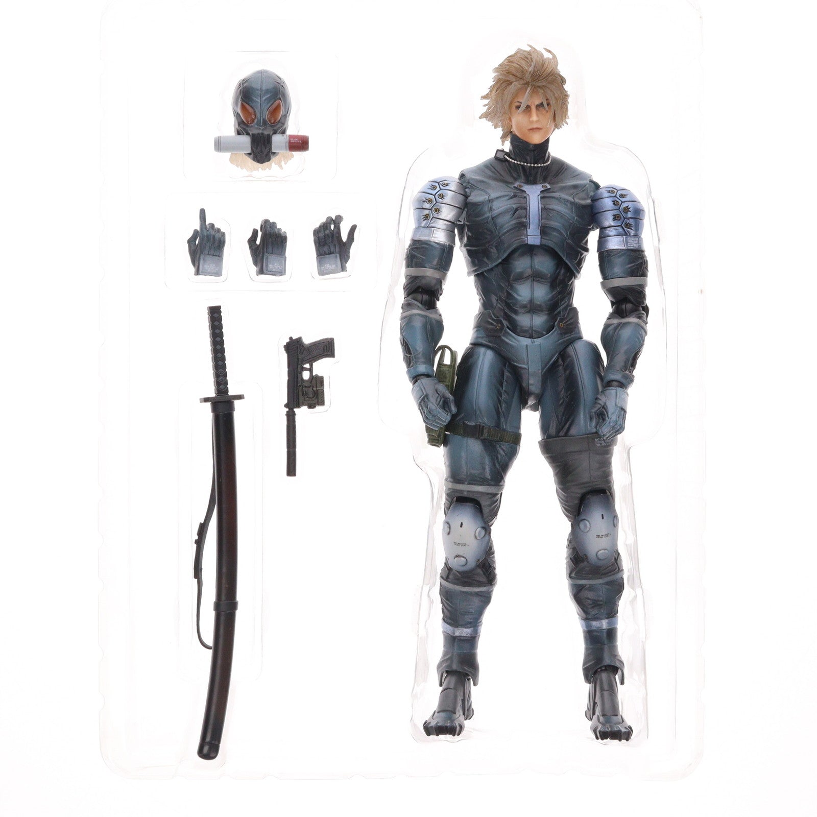 【中古即納】[FIG] PLAY ARTS改(プレイアーツ改) 雷電 METAL GEAR SOLID2 SONS OF LIBERTY(メタルギアソリッド2 サンズ・オブ・リバティ) 完成品 可動フィギュア スクウェア・エニックス(20131206)
