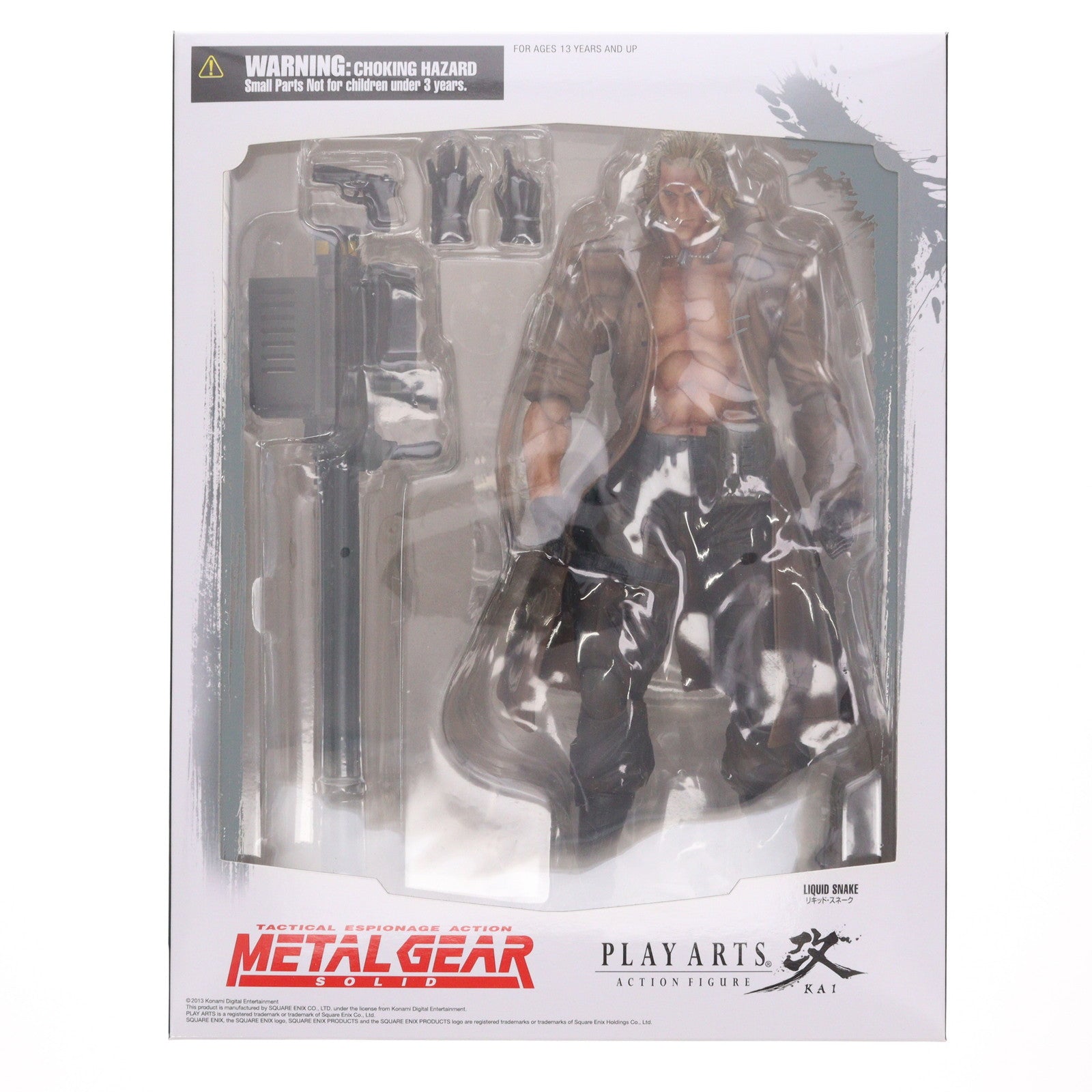 【中古即納】[FIG] PLAY ARTS改(プレイアーツ改) リキッド・スネーク METAL GEAR SOLID(メタルギアソリッド)  完成品 可動フィギュア スクウェア・エニックス(20131220)