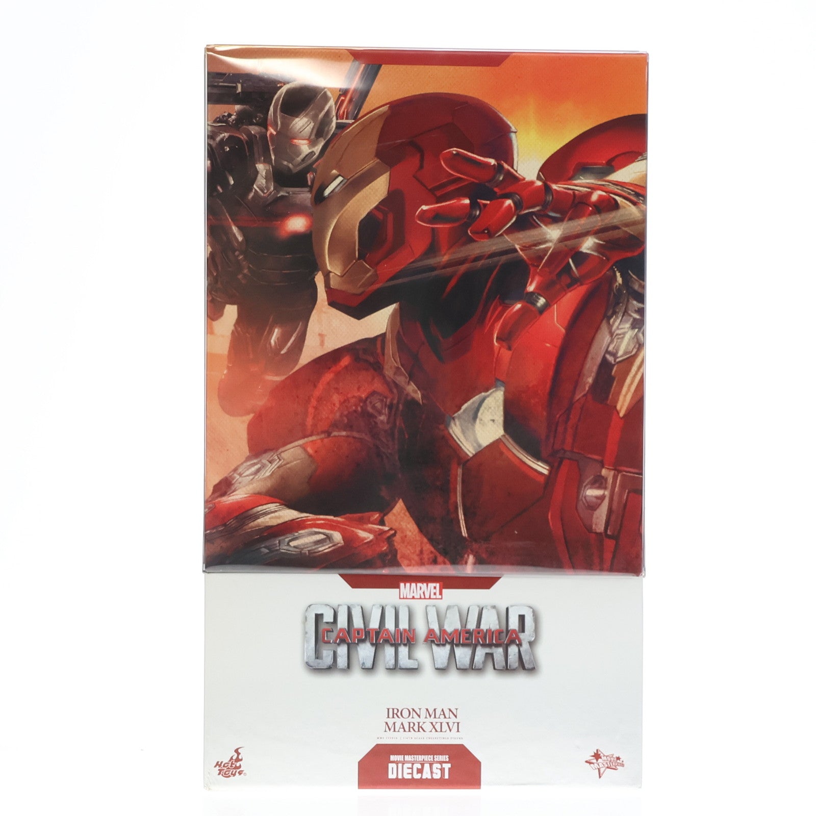 【中古即納】[FIG] ムービー・マスターピース DIECAST アイアンマン・マーク46 シビル・ウォー/キャプテン・アメリカ 1/6 完成品 可動フィギュア(MM#353D16) ホットトイズ(20170531)