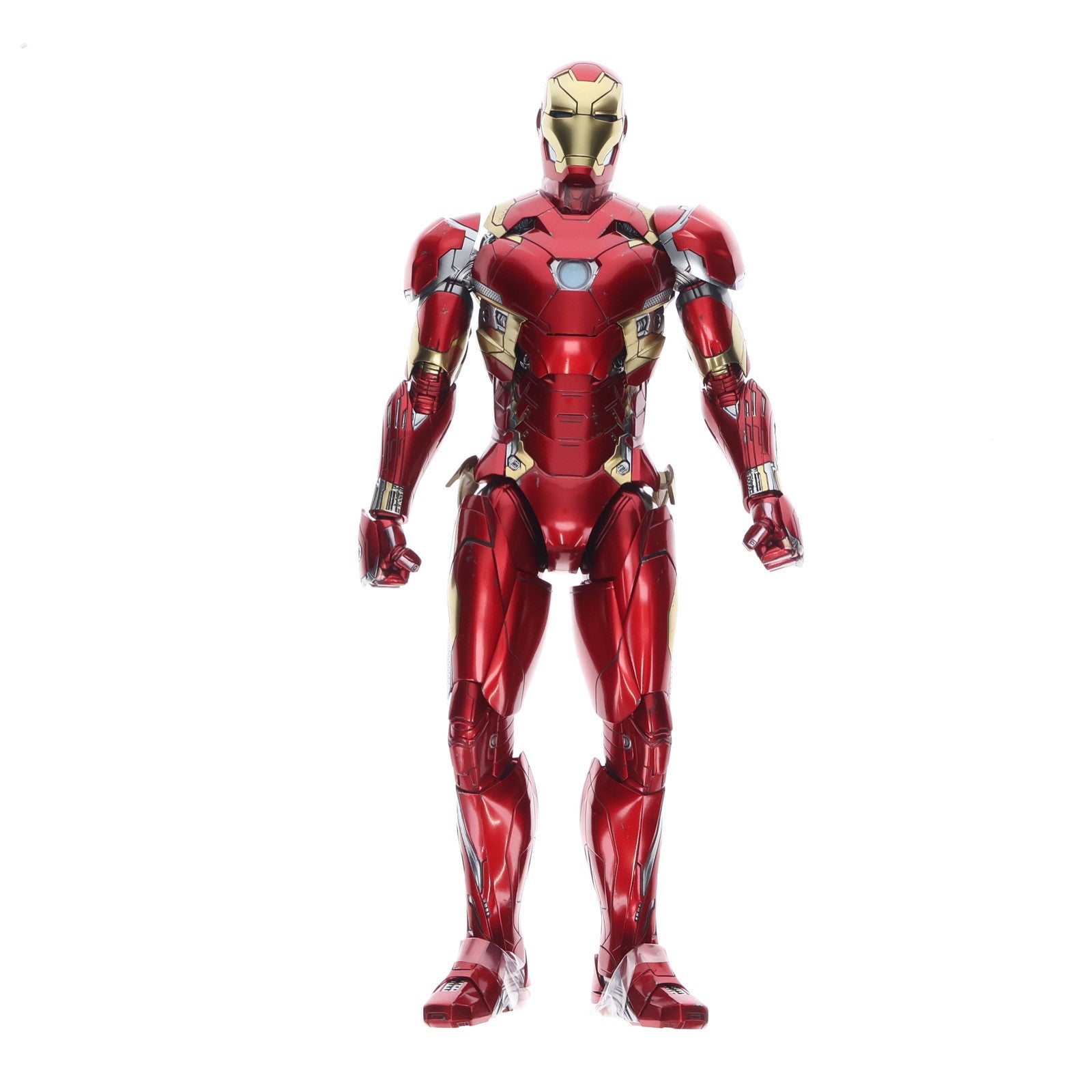 【中古即納】[FIG] ムービー・マスターピース DIECAST アイアンマン・マーク46 シビル・ウォー/キャプテン・アメリカ 1/6 完成品 可動フィギュア(MM#353D16) ホットトイズ(20170531)