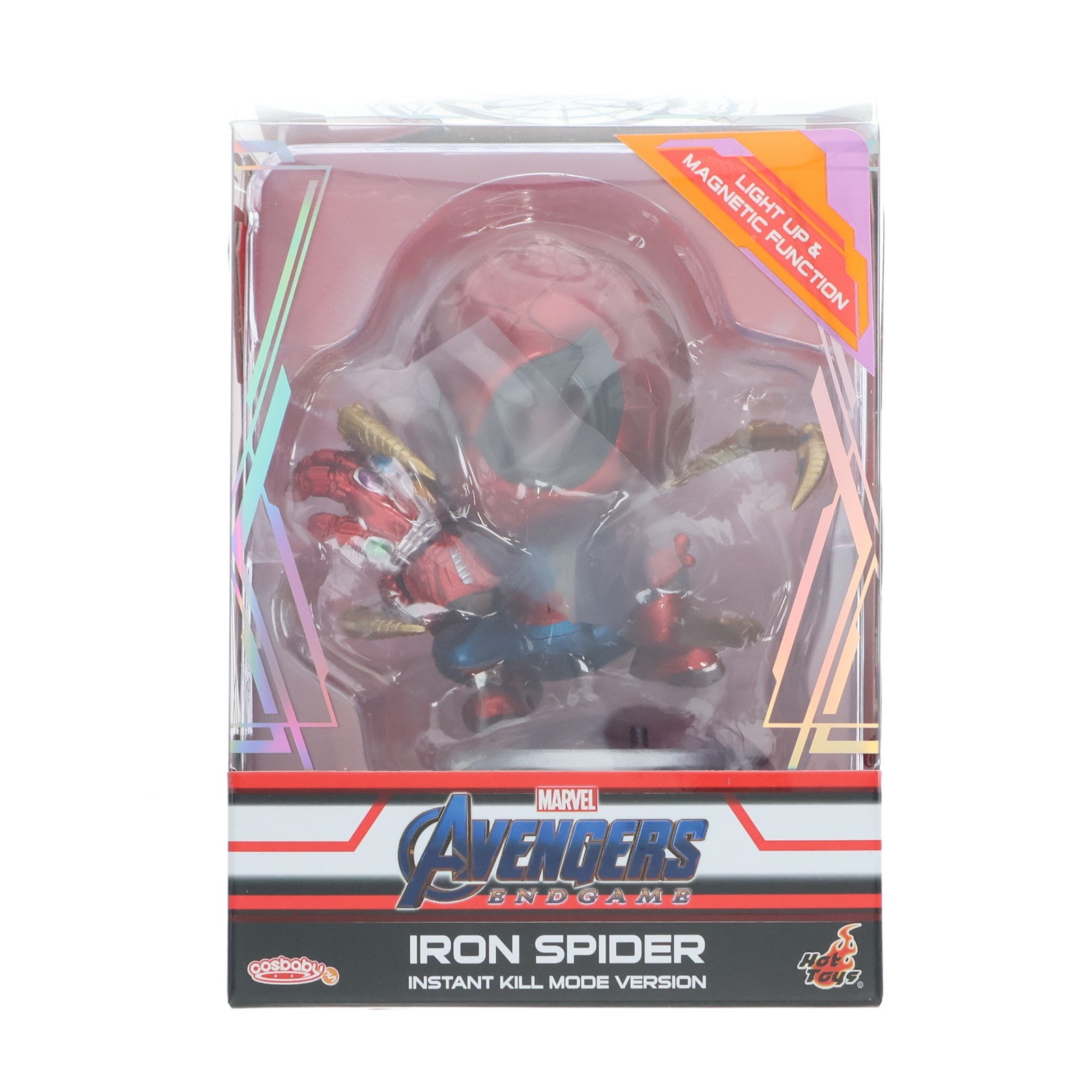 【中古即納】[FIG] コスベイビー サイズS アイアン・スパイダー(ナノ・ガントレット付き版) アベンジャーズ/エンドゲーム 完成品 フィギュア スパイダーマン エクスクルーシブ・ストア ジャパンツアー限定(COSB654) ホットトイズ(20200331)