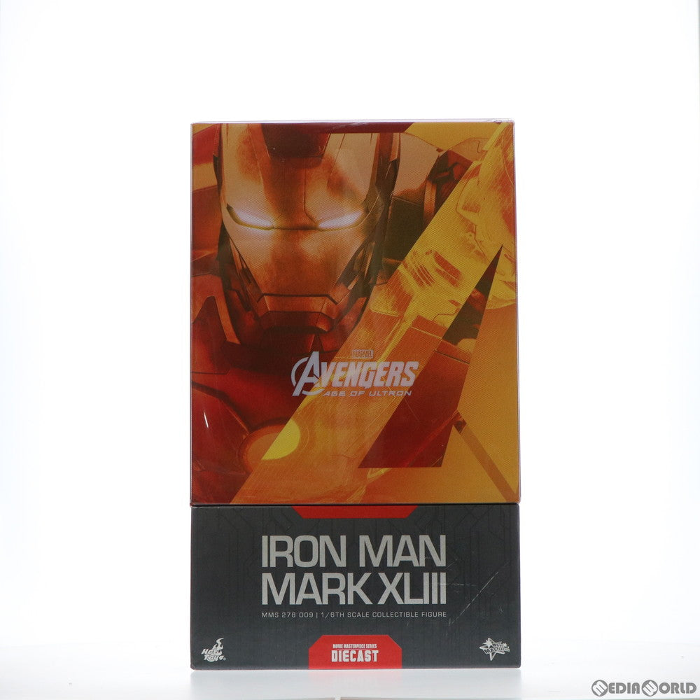 【中古即納】[FIG] ムービー・マスターピース DIECAST アイアンマン・マーク43 アベンジャーズ/エイジ・オブ・ウルトロン 1/6 完成品 可動フィギュア(MM#278D09) ホットトイズ(20150525)