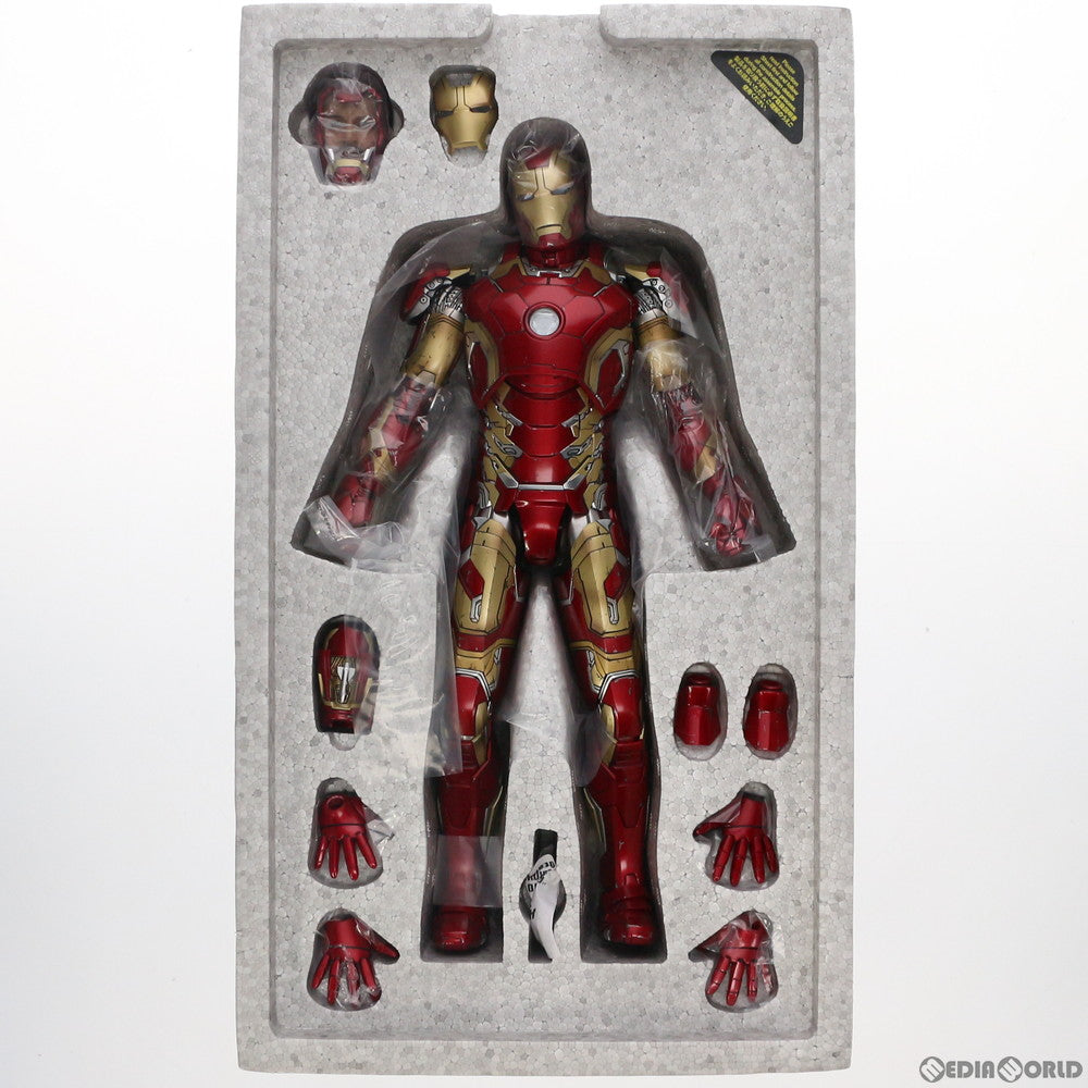 【中古即納】[FIG] ムービー・マスターピース DIECAST アイアンマン・マーク43 アベンジャーズ/エイジ・オブ・ウルトロン 1/6 完成品 可動フィギュア(MM#278D09) ホットトイズ(20150525)