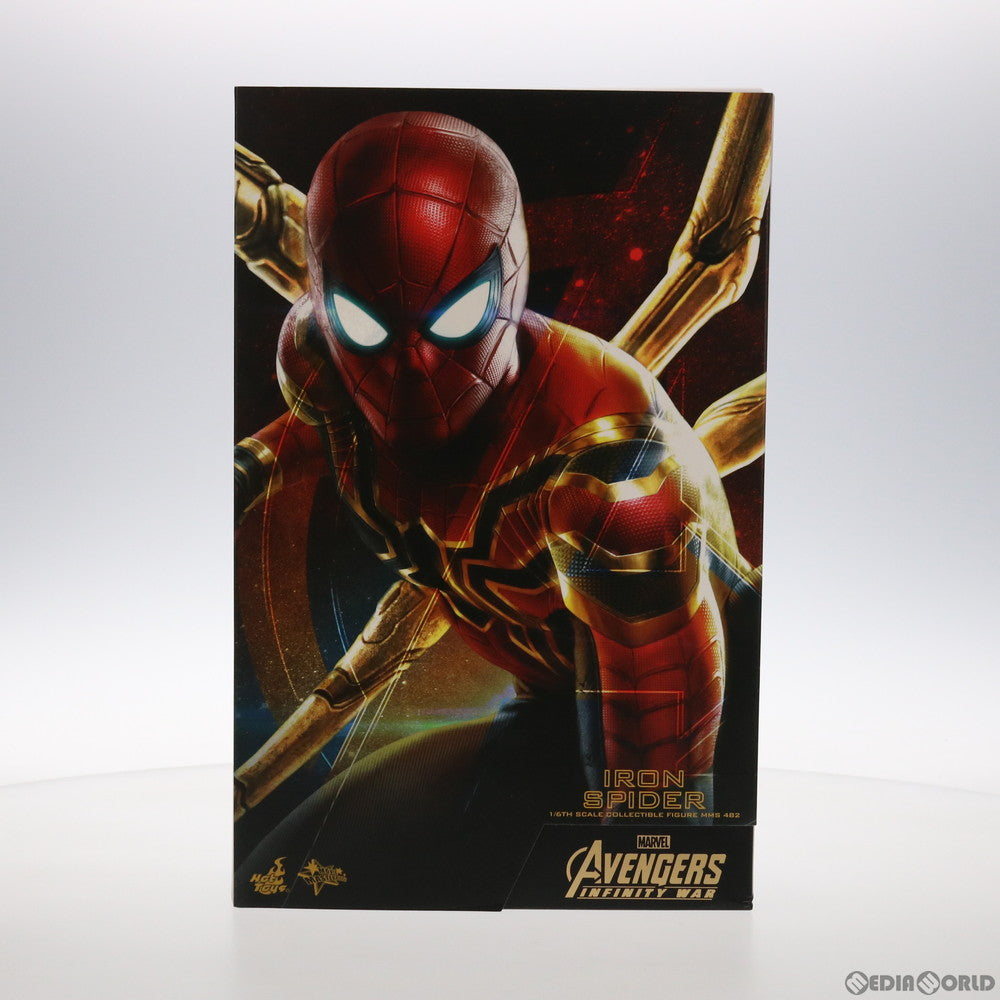 【中古即納】[FIG] ムービー・マスターピース アイアン・スパイダー アベンジャーズ/インフィニティ・ウォー 1/6 完成品 可動フィギュア(MM#482) ホットトイズ(20190131)