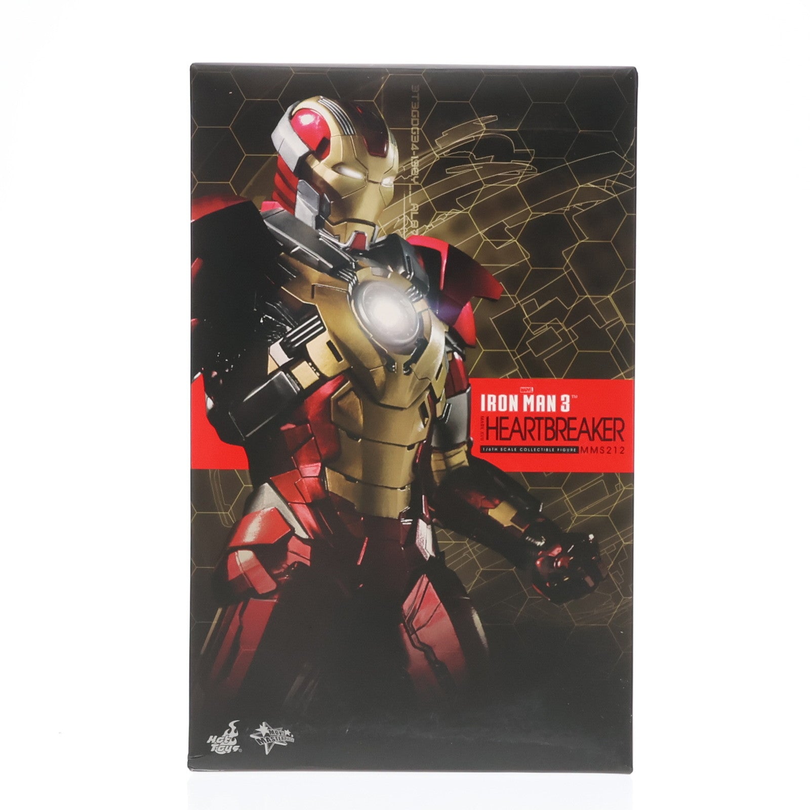 【中古即納】[FIG] ムービー・マスターピース アイアンマン・マーク17(ハートブレイカー) アイアンマン3 1/6 完成品 可動フィギュア(MM#212) ホットトイズ(20141122)