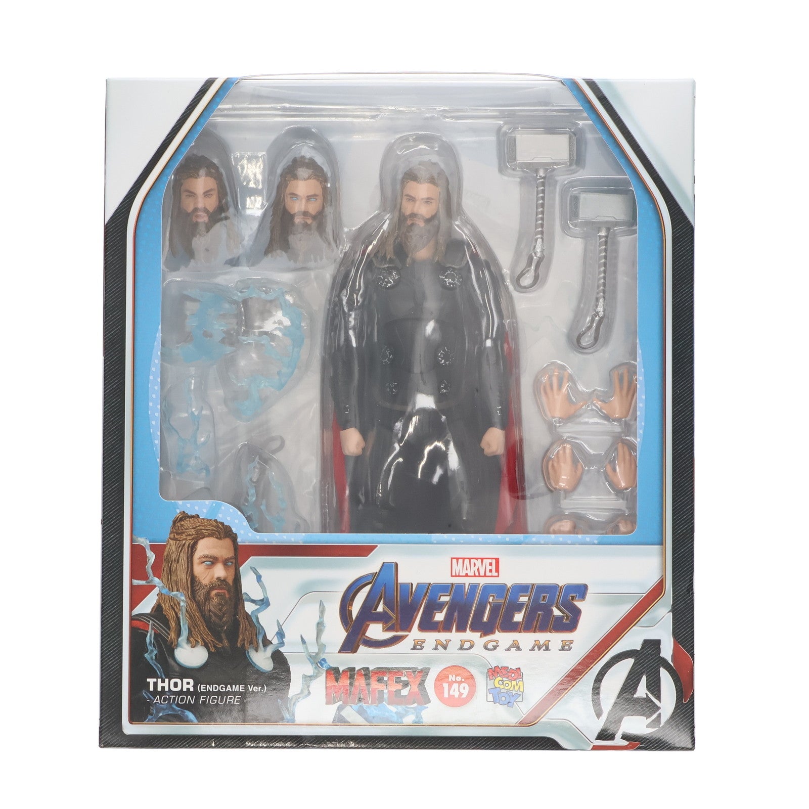 【中古即納】[FIG] マフェックス No.149 MAFEX THOR(Endgame Ver.)(ソー エンドゲームVer) アベンジャーズ/エンドゲーム 完成品 可動フィギュア メディコム・トイ(20220619)