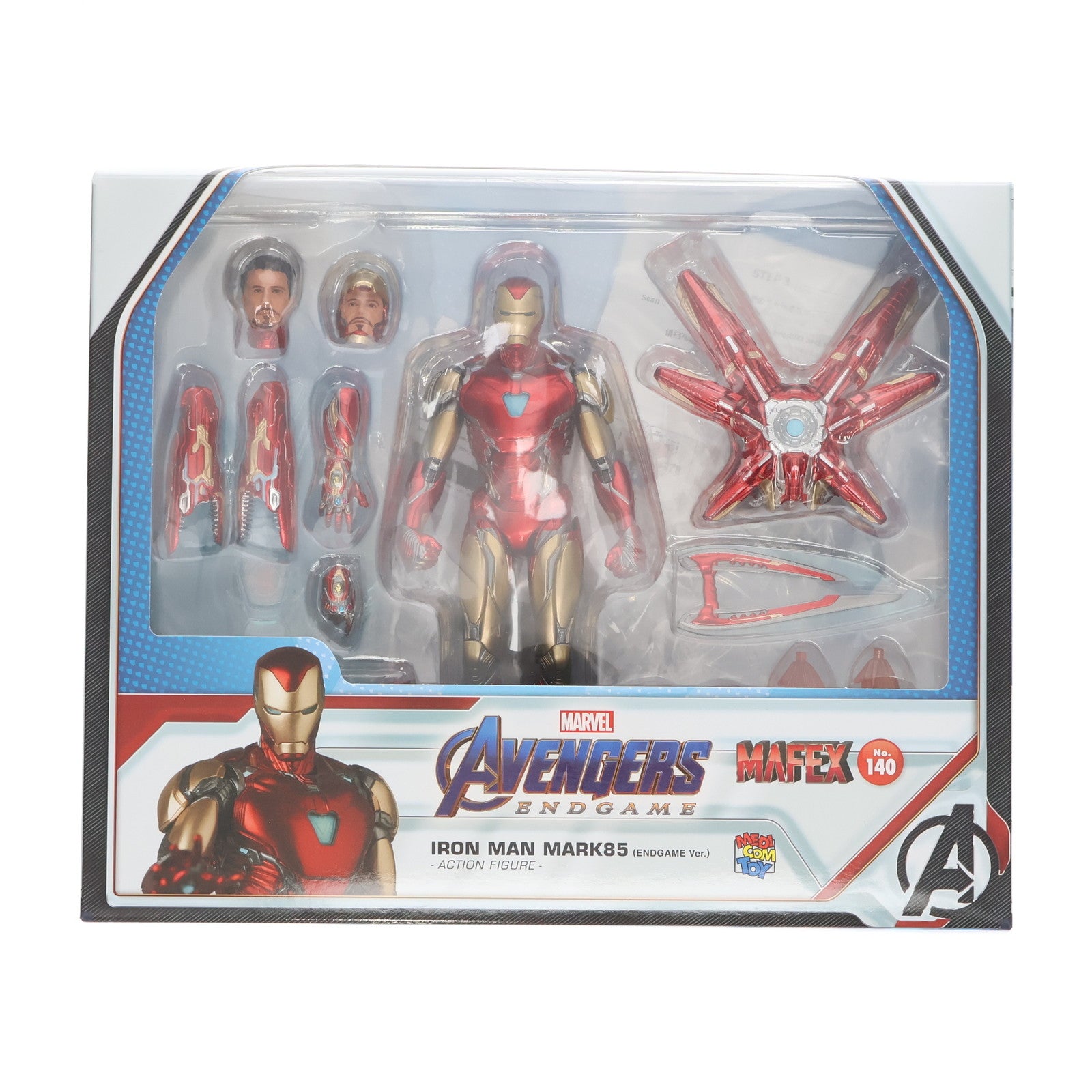 【中古即納】[FIG] マフェックス No.136 MAFEX IRON MAN MARK85(Endgame Ver.)(アイアンマン マーク85 エンドゲームVer.) アベンジャーズ/エンドゲーム 完成品 可動フィギュア メディコム・トイ(20220702)