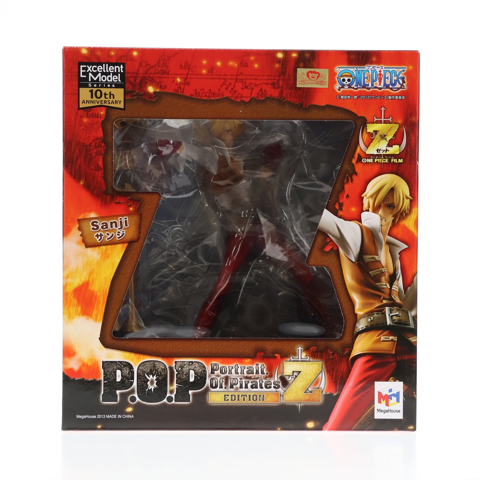 【中古即納】[FIG] Portrait.Of.Pirates P.O.P EDITION-Z サンジ ONE PIECE FILM Z(ワンピースフィルムZ) 1/8 完成品 フィギュア メガハウス(20130929)