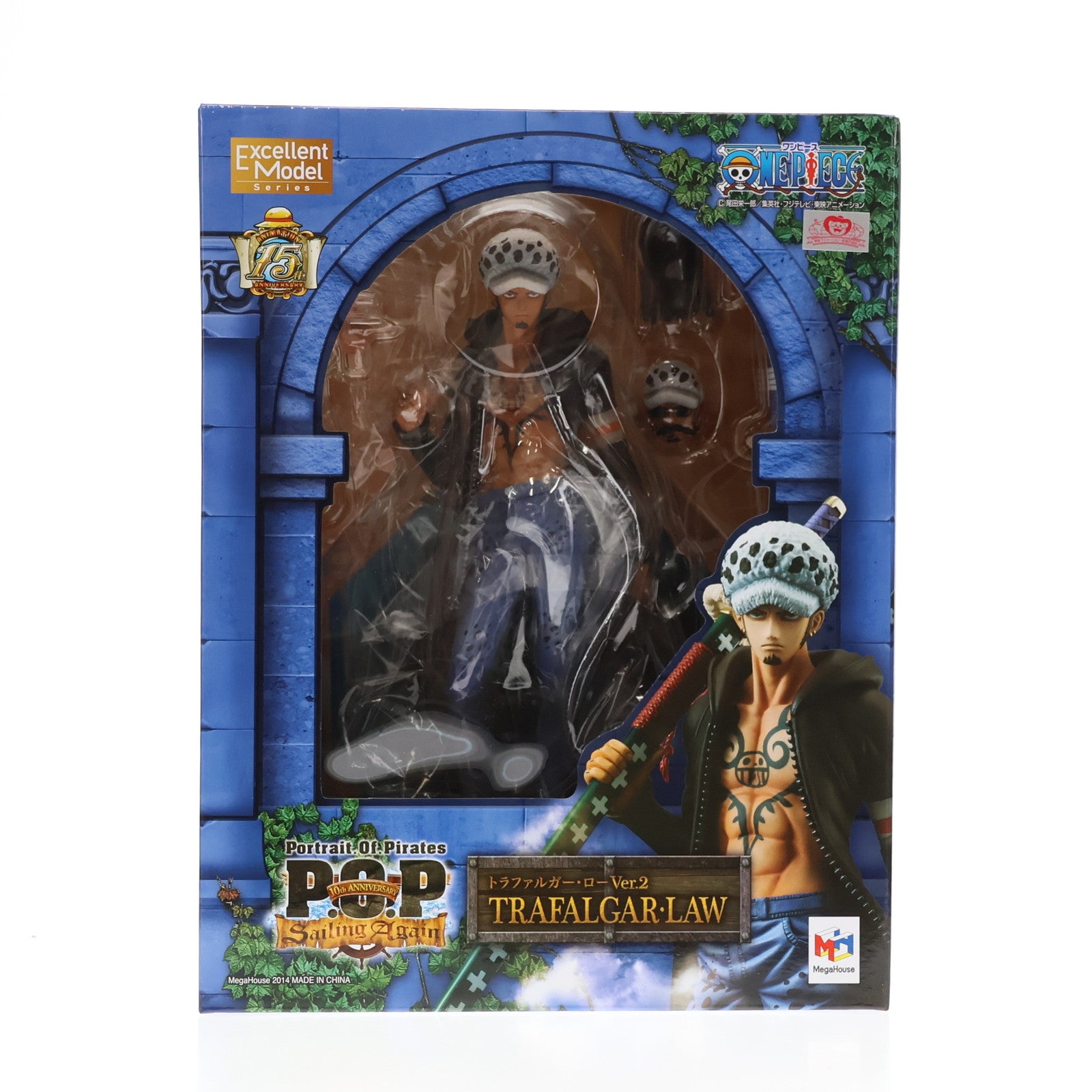 【中古即納】[FIG] Portrait.Of.Pirates P.O.P Sailing Again トラファルガー・ロー Ver.2 ONE PIECE(ワンピース) 1/8 完成品 フィギュア メガハウス(20141005)