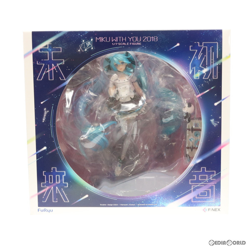 【中古即納】[FIG] F:NEX限定 予約特典付属 初音ミク「MIKU WITH YOU 2018」Ver. キャラクター・ボーカル・シリーズ01 初音ミク 1/7 完成品 フィギュア(AMU-FNX127) フリュー(20191031)