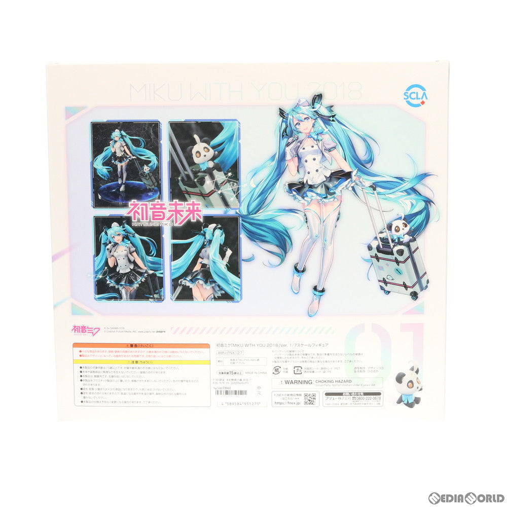 【中古即納】[FIG] F:NEX限定 予約特典付属 初音ミク「MIKU WITH YOU 2018」Ver. キャラクター・ボーカル・シリーズ01 初音ミク 1/7 完成品 フィギュア(AMU-FNX127) フリュー(20191031)