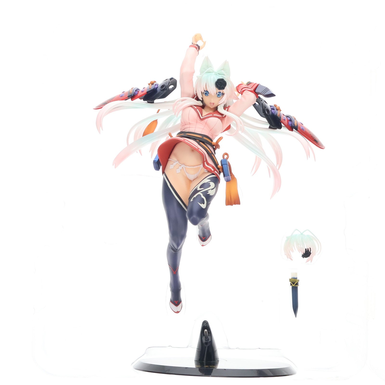 【中古即納】[FIG] 柳生十兵衛～白銀の剣姫Ver. 通常版 百花繚乱 1/8 完成品 フィギュア ホビージャパン誌上通販&オンラインショップ限定 ホビージャパン/アルター(20130531)