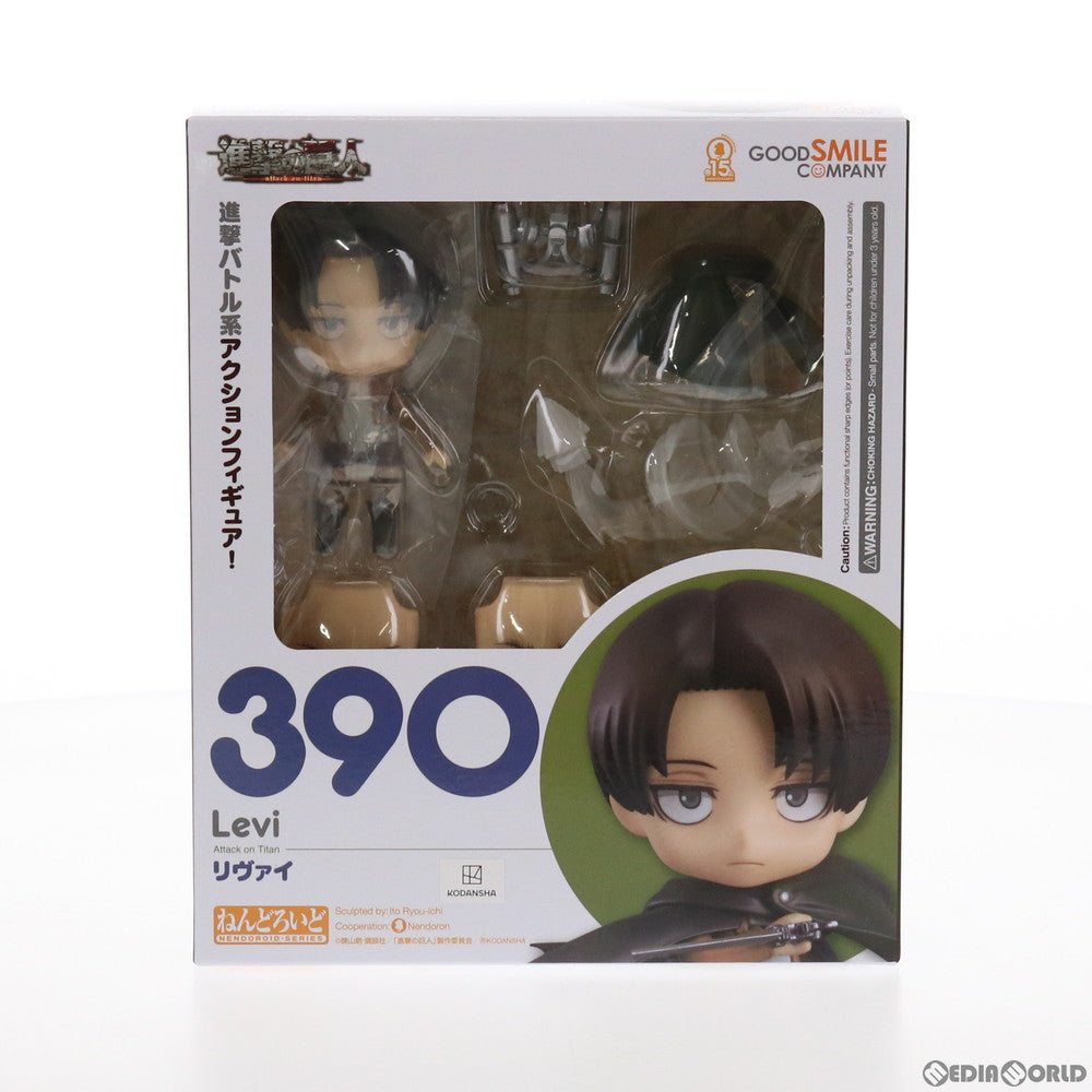 【中古即納】[FIG] (再々販) ねんどろいど 390 リヴァイ 進撃の巨人 完成品 可動フィギュア グッドスマイルカンパニー(20211201)