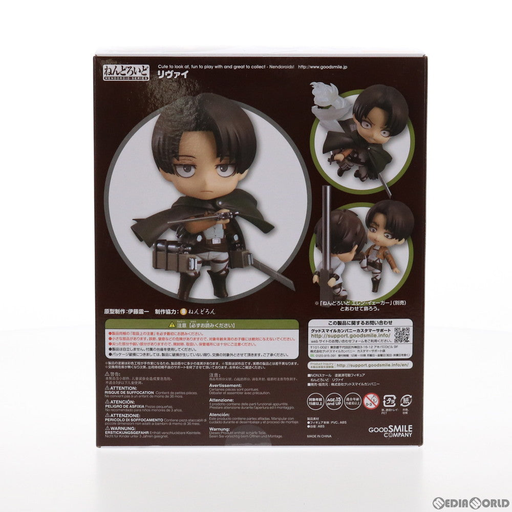 【中古即納】[FIG] (再々販) ねんどろいど 390 リヴァイ 進撃の巨人 完成品 可動フィギュア グッドスマイルカンパニー(20211201)